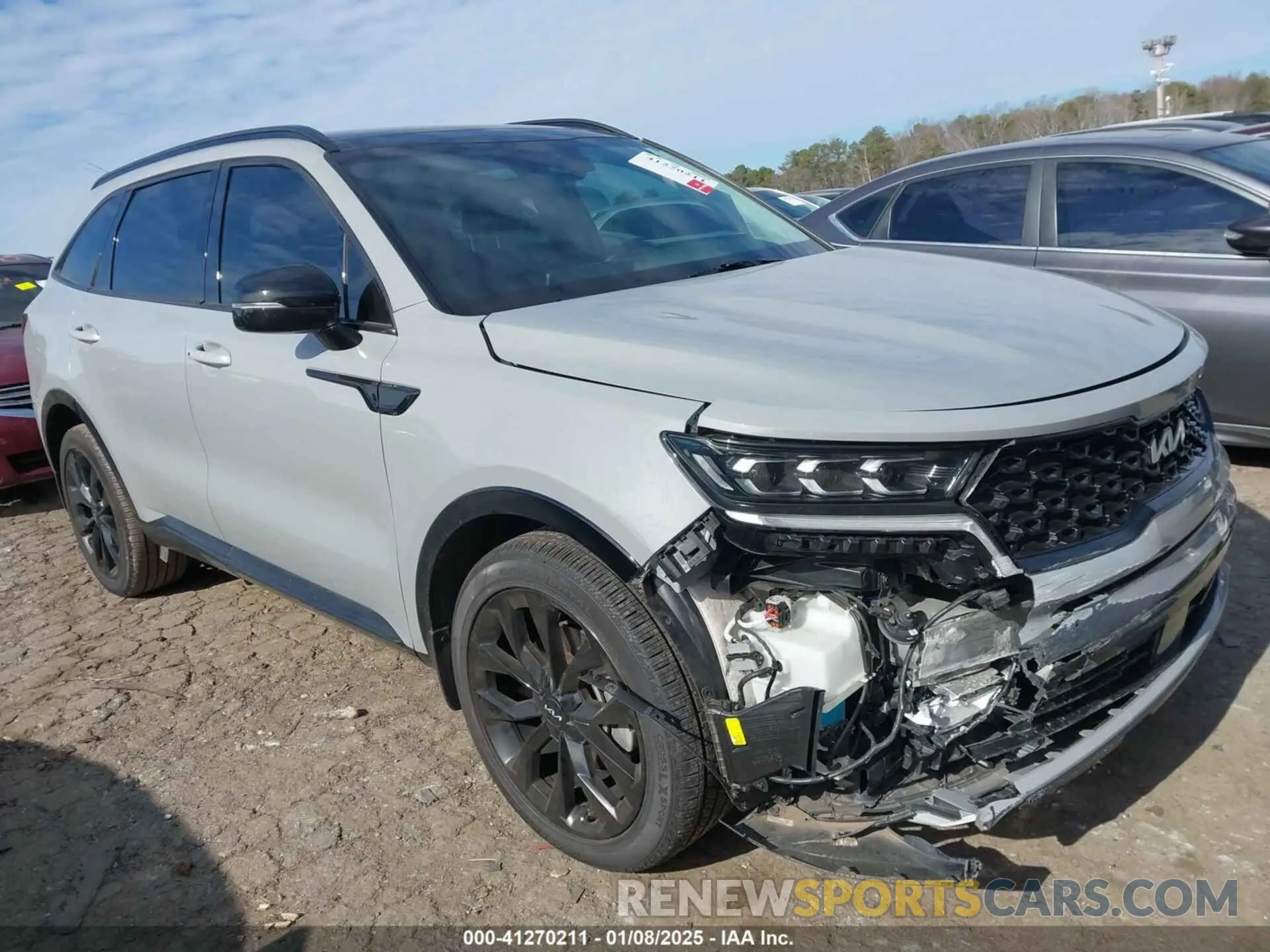 6 fotografías del automóvil dañado 5XYRK4LF1NG161371 KIA SORENTO 2022