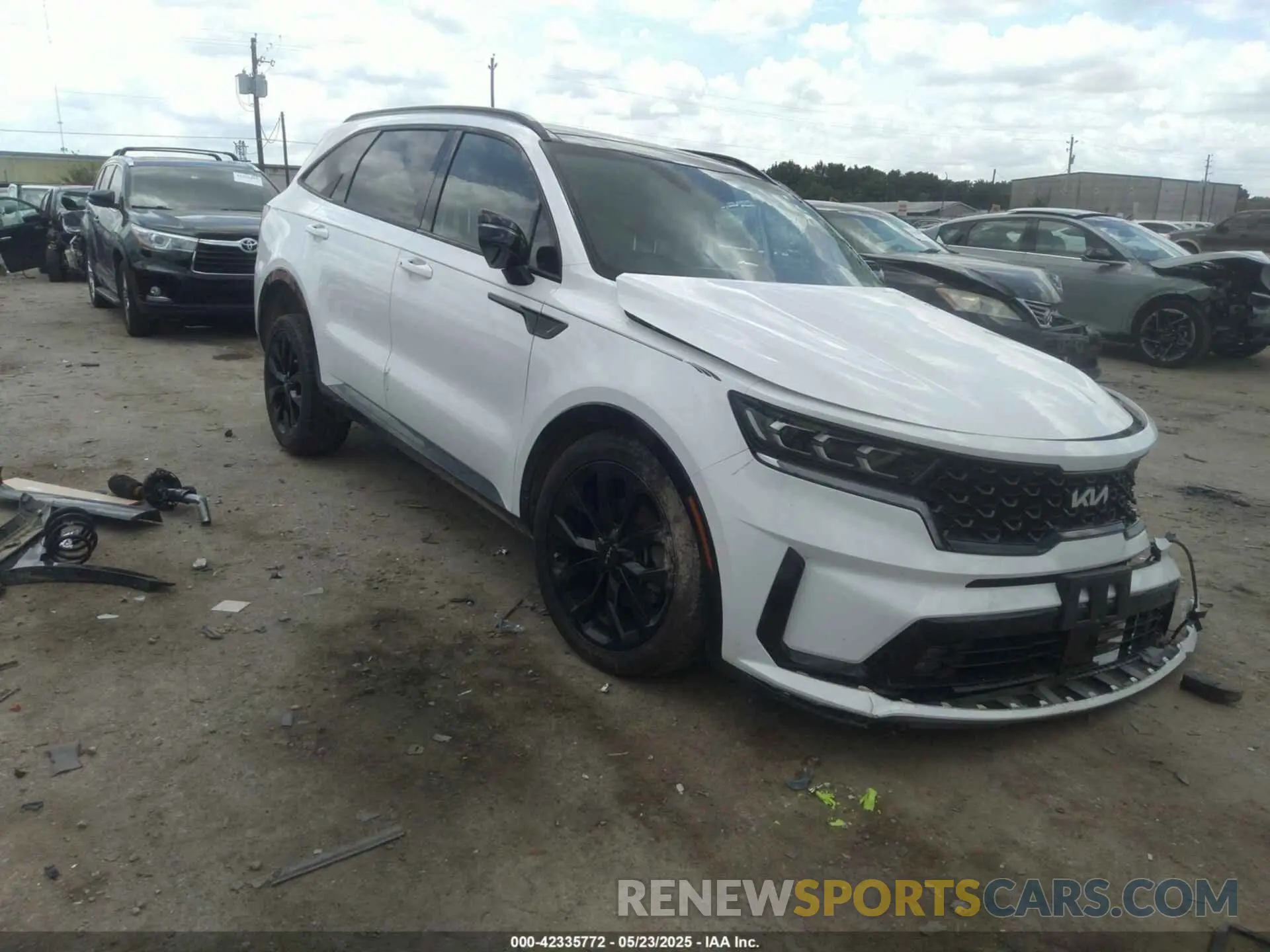 1 fotografías del automóvil dañado 5XYRK4LF3NG085989 KIA SORENTO 2022