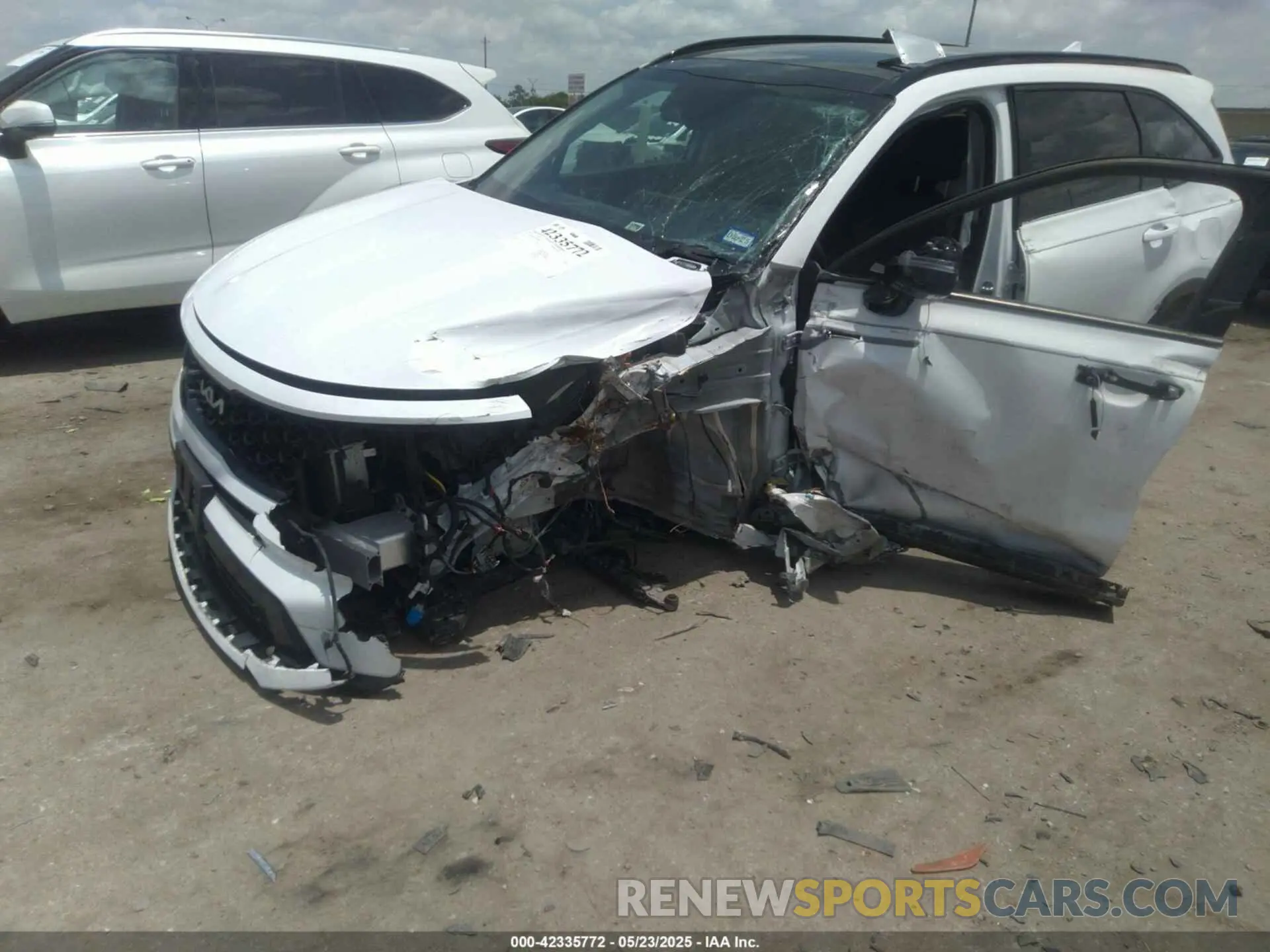 6 fotografías del automóvil dañado 5XYRK4LF3NG085989 KIA SORENTO 2022