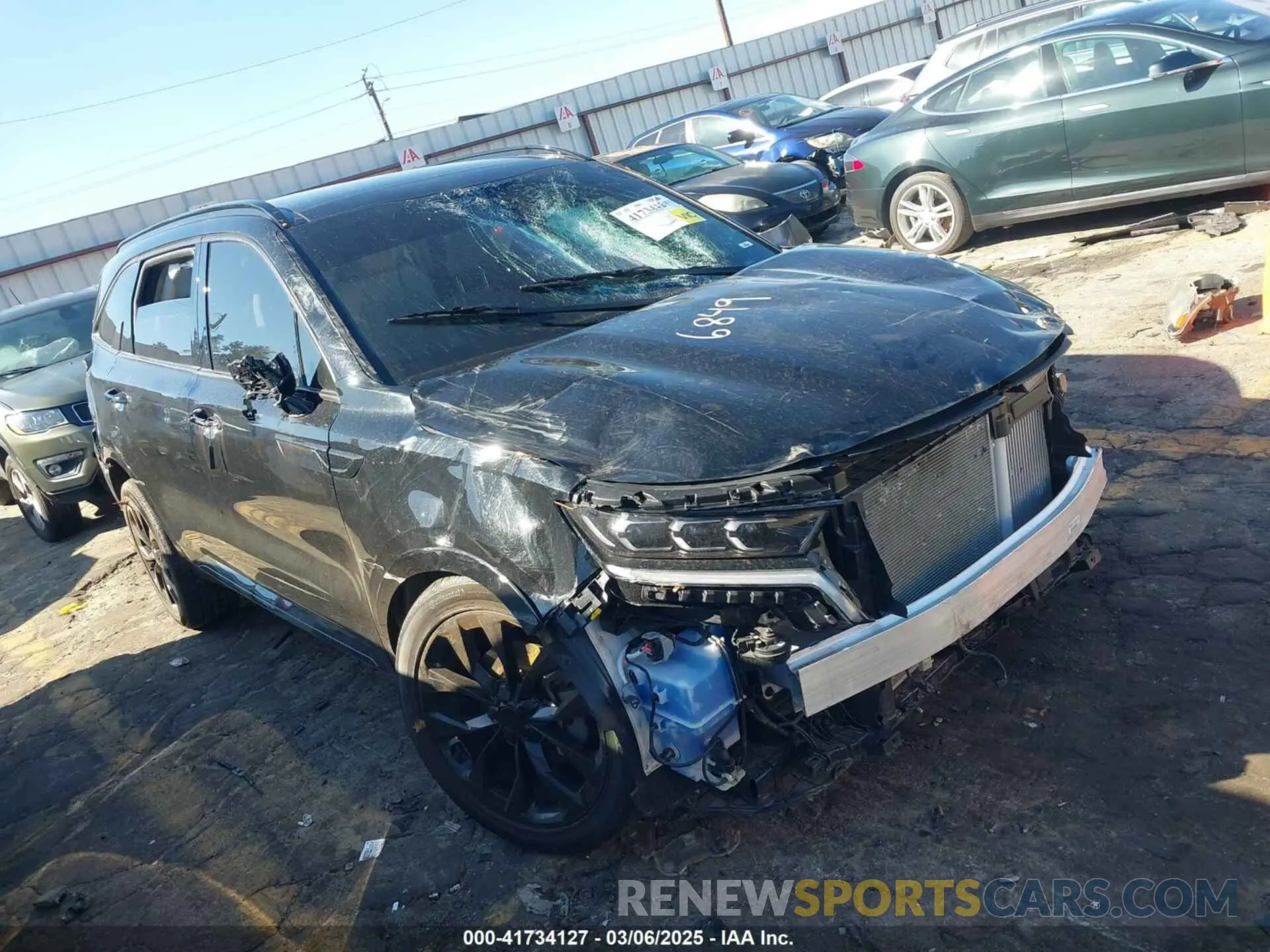 1 fotografías del automóvil dañado 5XYRK4LF3NG086849 KIA SORENTO 2022