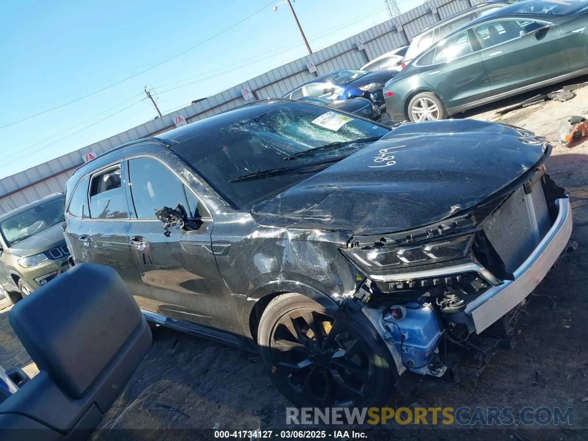 12 fotografías del automóvil dañado 5XYRK4LF3NG086849 KIA SORENTO 2022