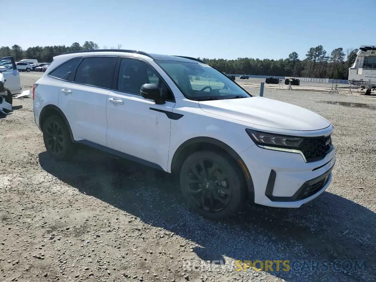 4 fotografías del automóvil dañado 5XYRK4LF3NG090397 KIA SORENTO 2022