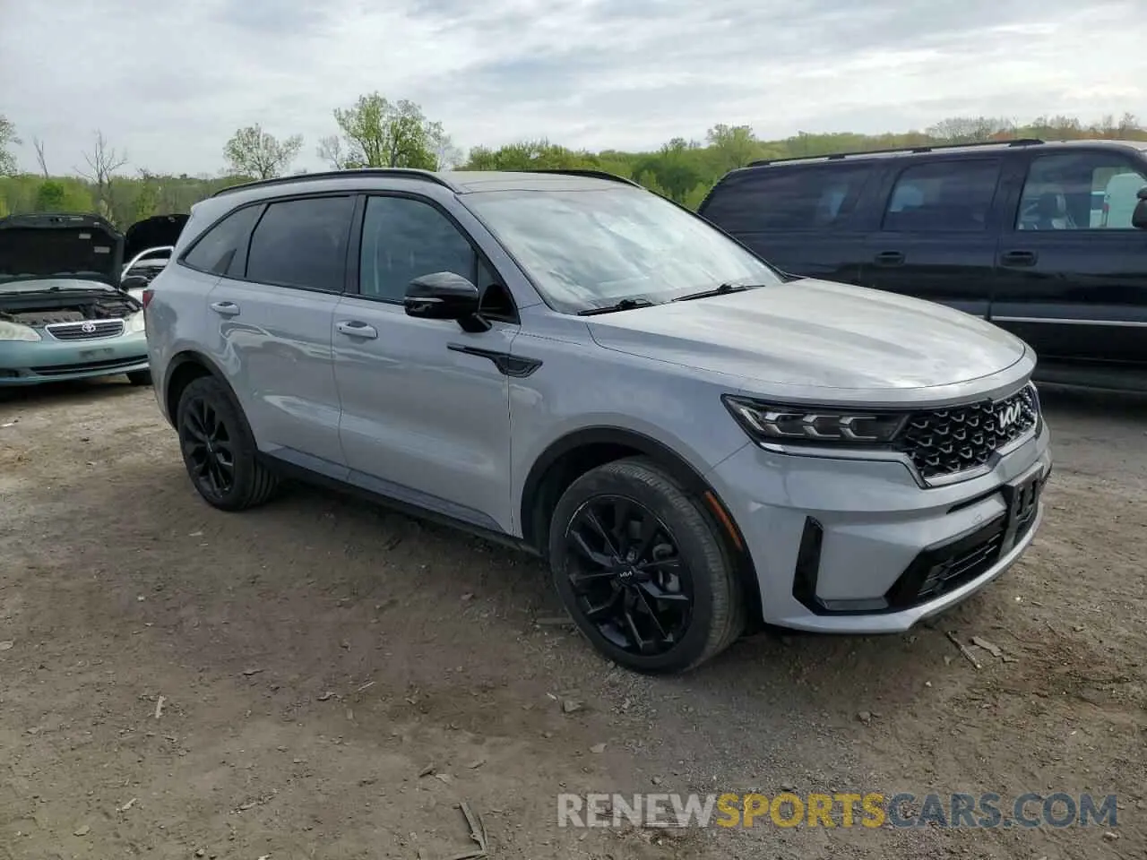 4 fotografías del automóvil dañado 5XYRK4LF6NG108049 KIA SORENTO 2022