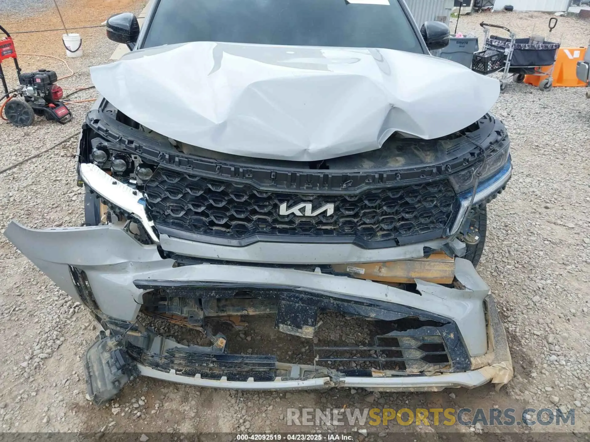 12 fotografías del automóvil dañado 5XYRK4LF7NG127080 KIA SORENTO 2022