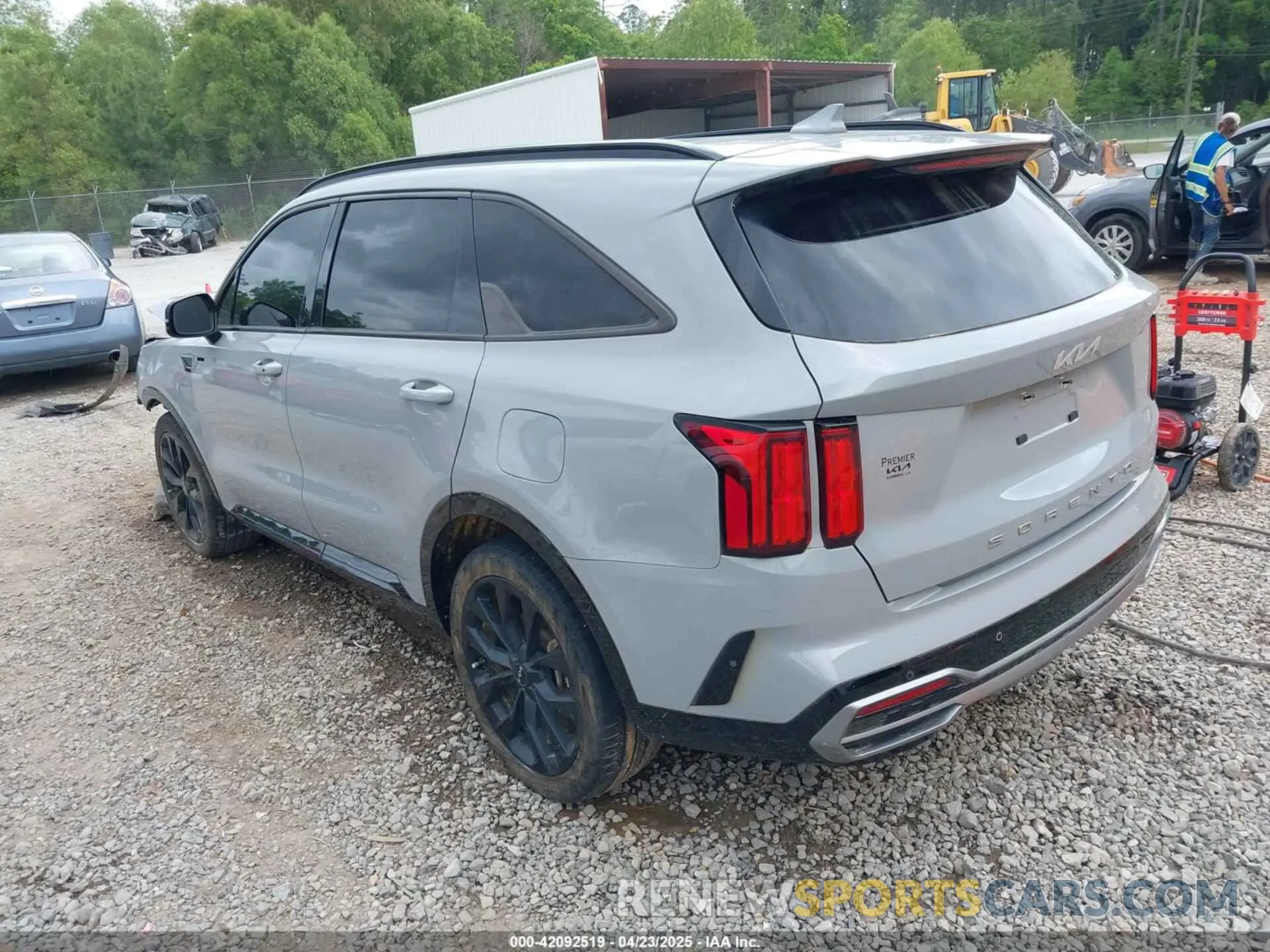 3 fotografías del automóvil dañado 5XYRK4LF7NG127080 KIA SORENTO 2022