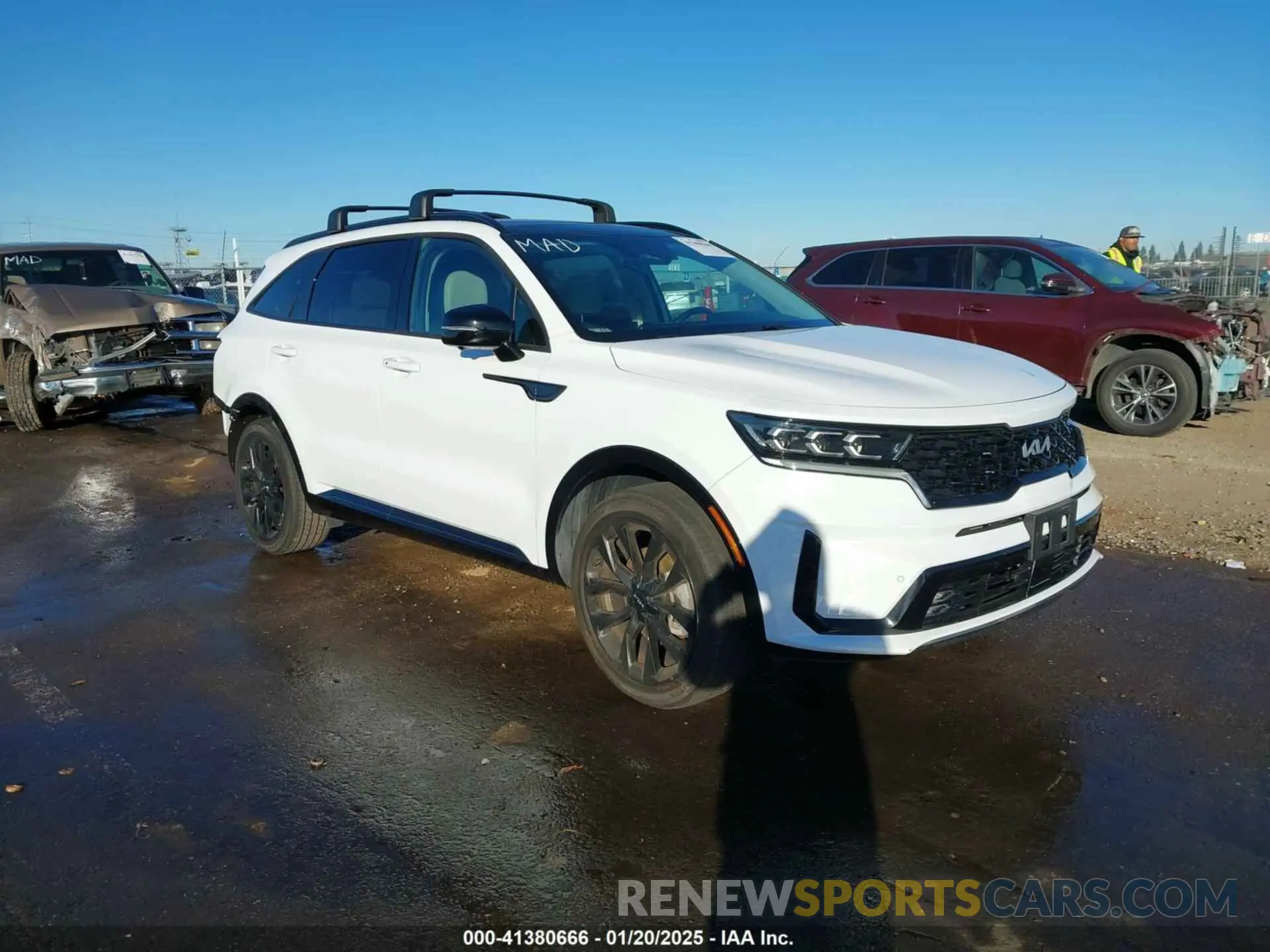 1 fotografías del automóvil dañado 5XYRK4LF9NG116047 KIA SORENTO 2022