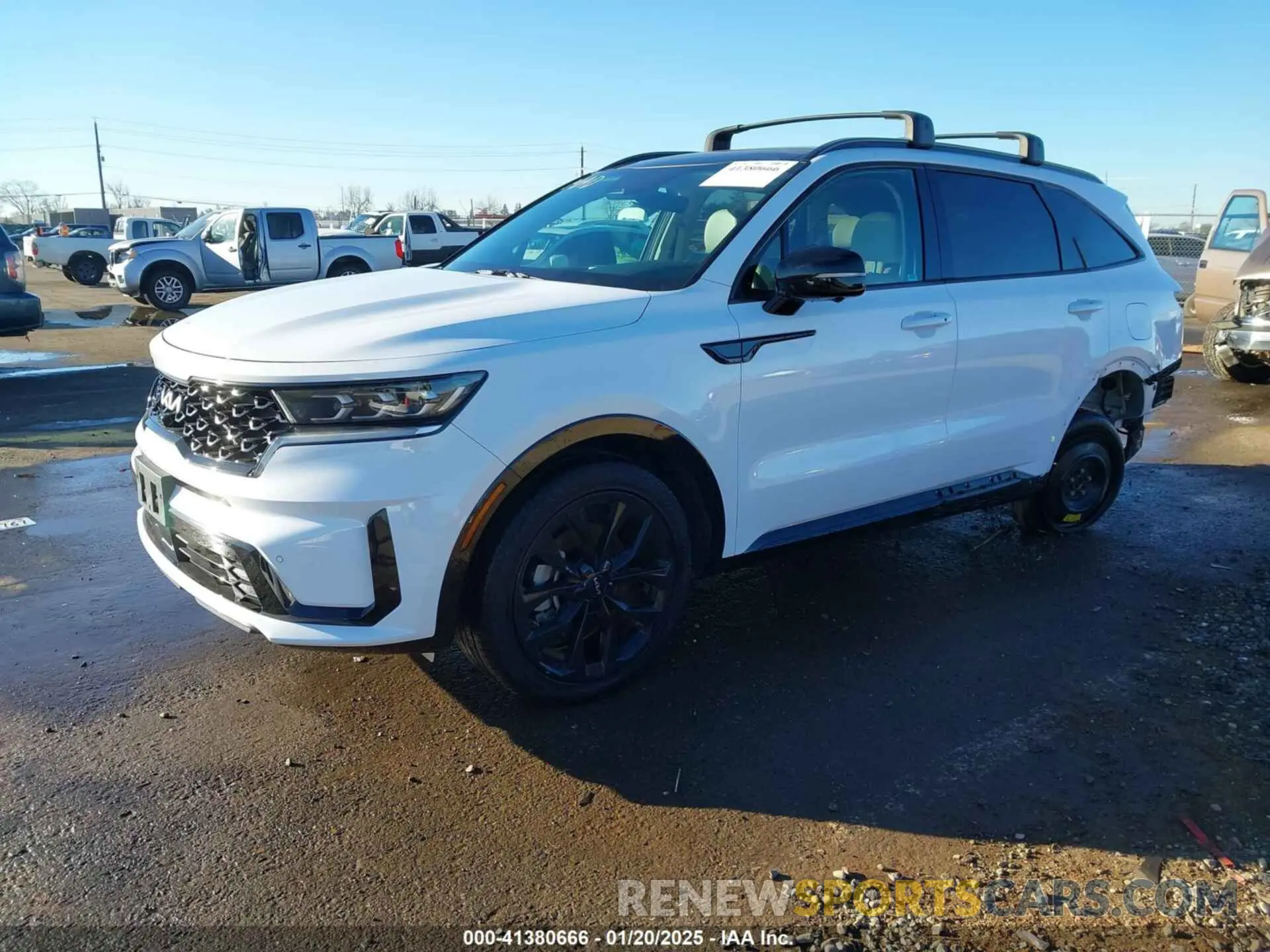 2 fotografías del automóvil dañado 5XYRK4LF9NG116047 KIA SORENTO 2022