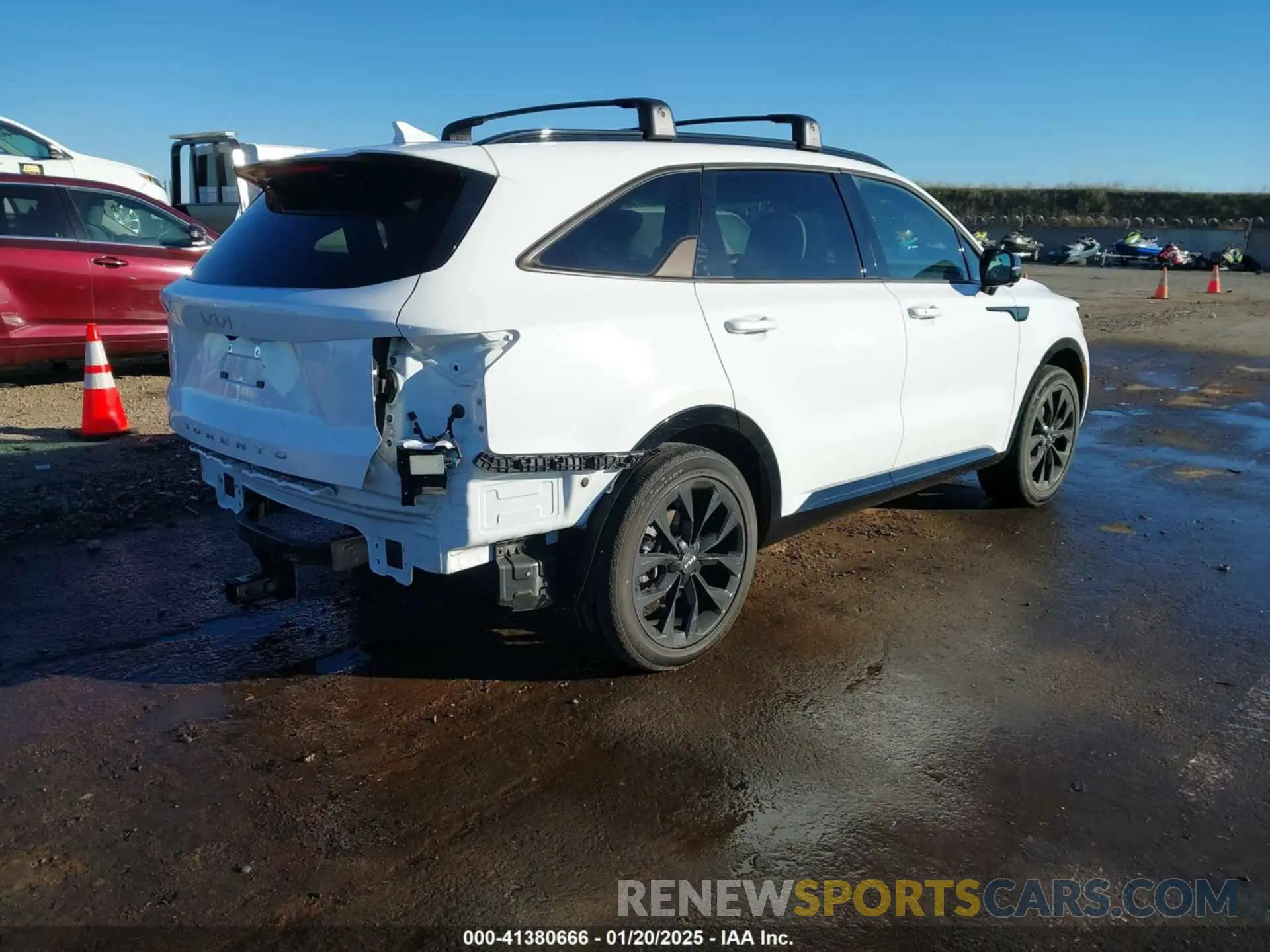 4 fotografías del automóvil dañado 5XYRK4LF9NG116047 KIA SORENTO 2022