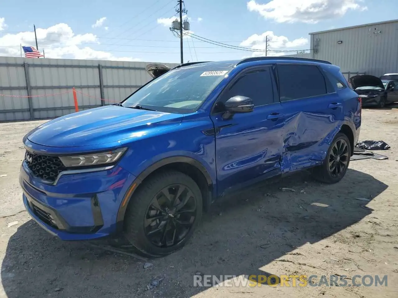 1 fotografías del automóvil dañado 5XYRKDLF0NG087084 KIA SORENTO 2022