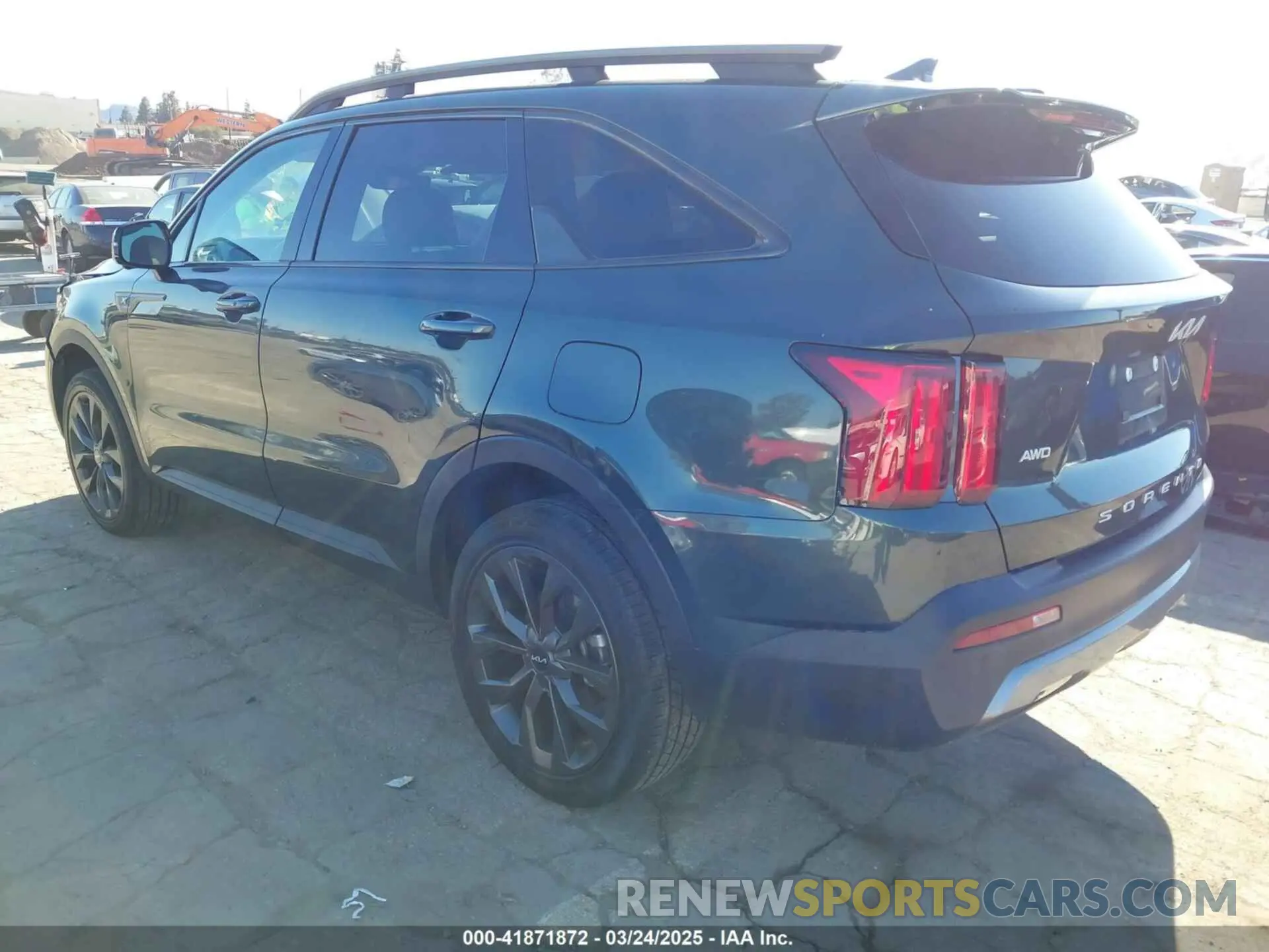 3 fotografías del automóvil dañado 5XYRKDLF1NG141704 KIA SORENTO 2022