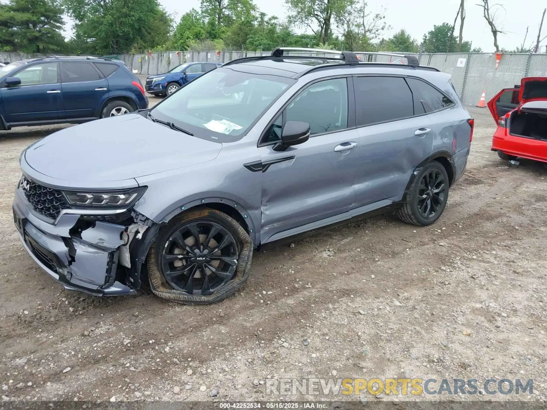 2 fotografías del automóvil dañado 5XYRKDLF2NG071906 KIA SORENTO 2022