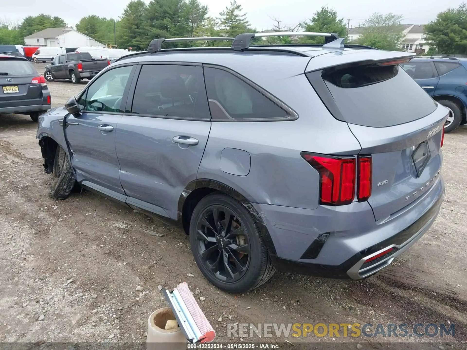 3 fotografías del automóvil dañado 5XYRKDLF2NG071906 KIA SORENTO 2022
