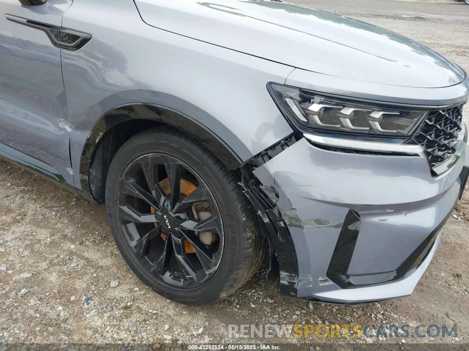 6 fotografías del automóvil dañado 5XYRKDLF2NG071906 KIA SORENTO 2022