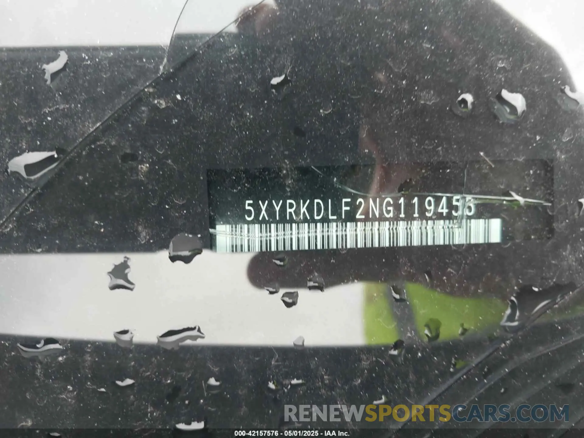 9 fotografías del automóvil dañado 5XYRKDLF2NG119453 KIA SORENTO 2022