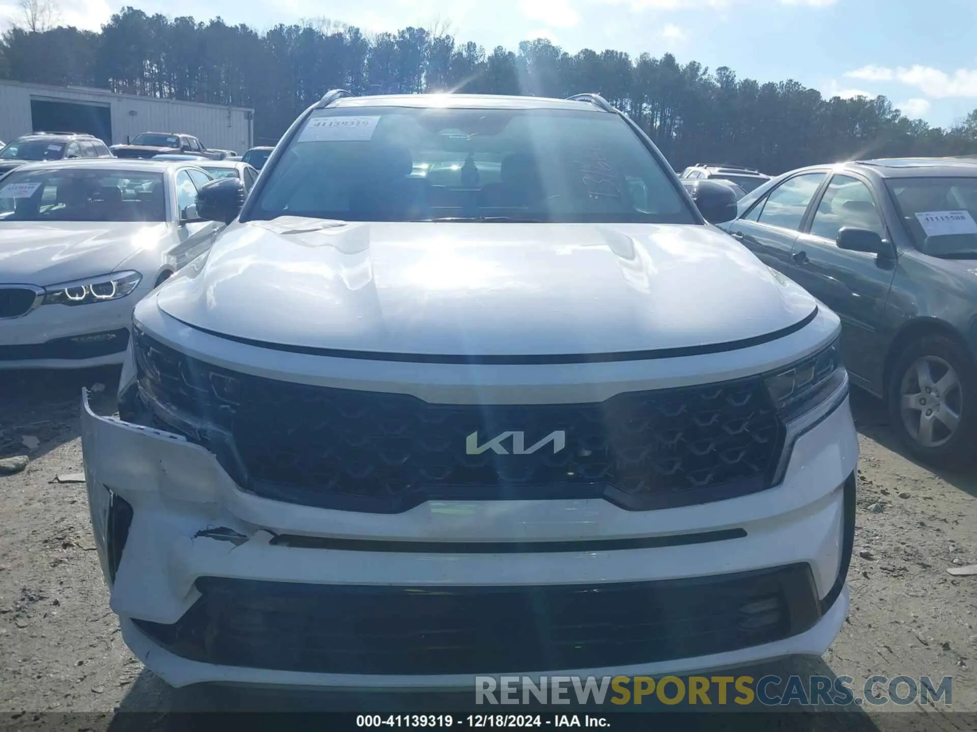 12 fotografías del automóvil dañado 5XYRKDLF2NG131666 KIA SORENTO 2022