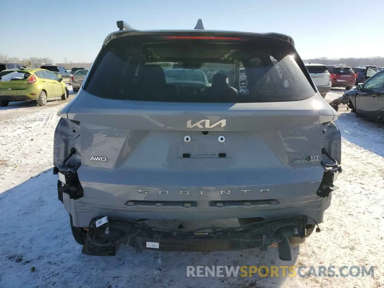 6 fotografías del automóvil dañado 5XYRKDLF3NG106596 KIA SORENTO 2022