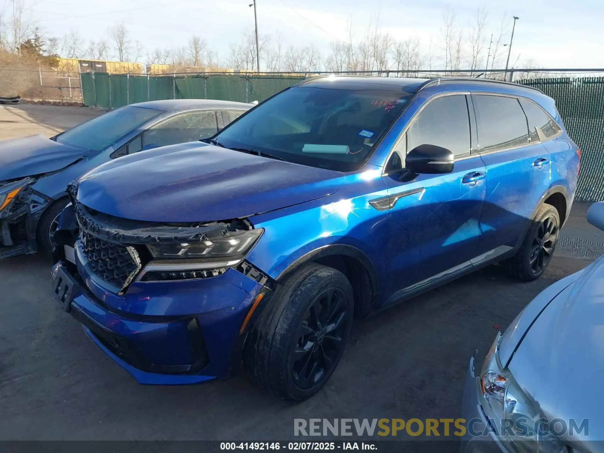 2 fotografías del automóvil dañado 5XYRKDLF4NG114223 KIA SORENTO 2022