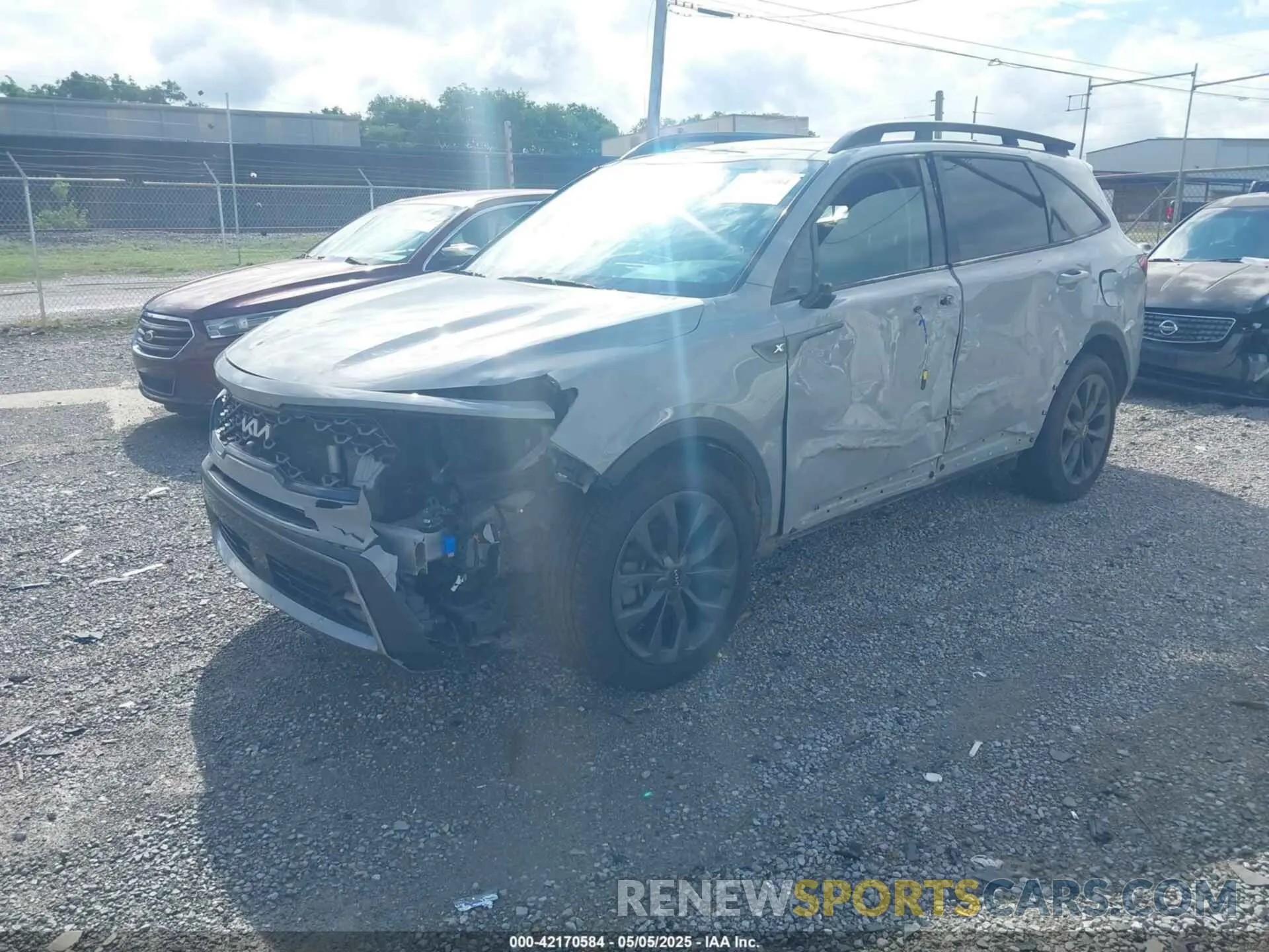 2 fotografías del automóvil dañado 5XYRKDLF6NG093083 KIA SORENTO 2022