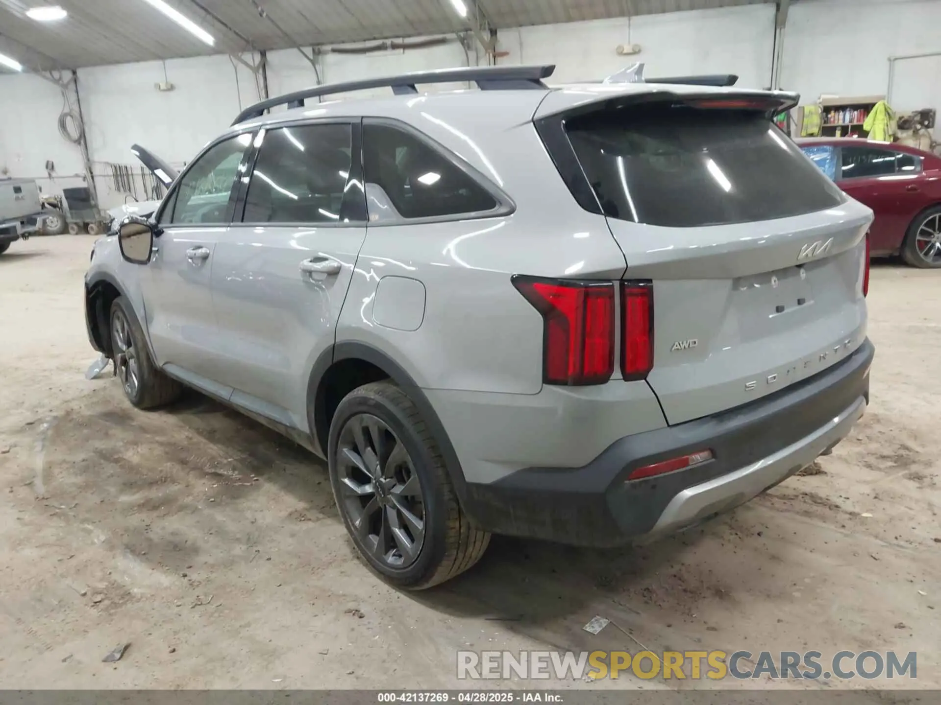 3 fotografías del automóvil dañado 5XYRKDLF6NG106303 KIA SORENTO 2022