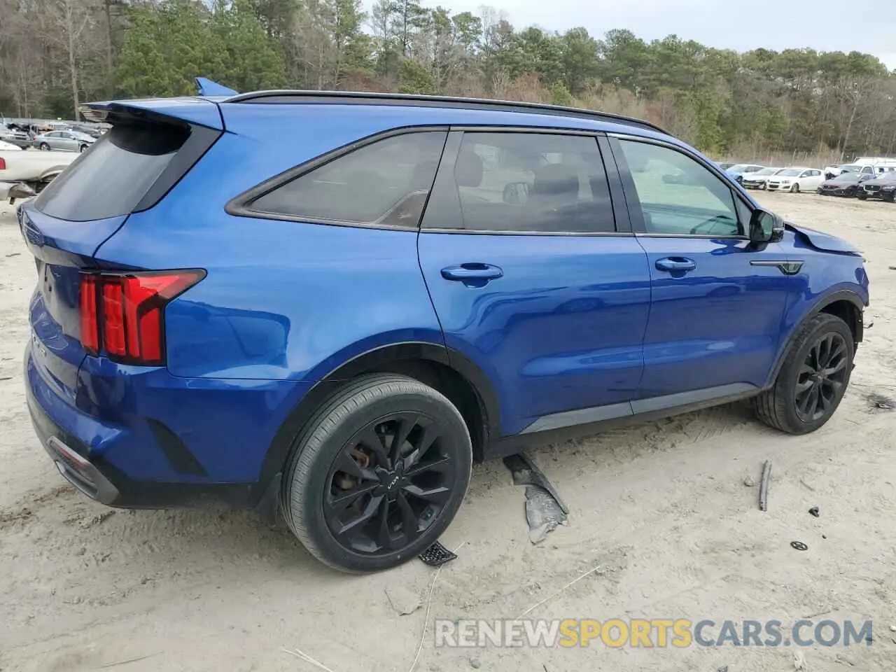 3 fotografías del automóvil dañado 5XYRKDLF7NG097949 KIA SORENTO 2022