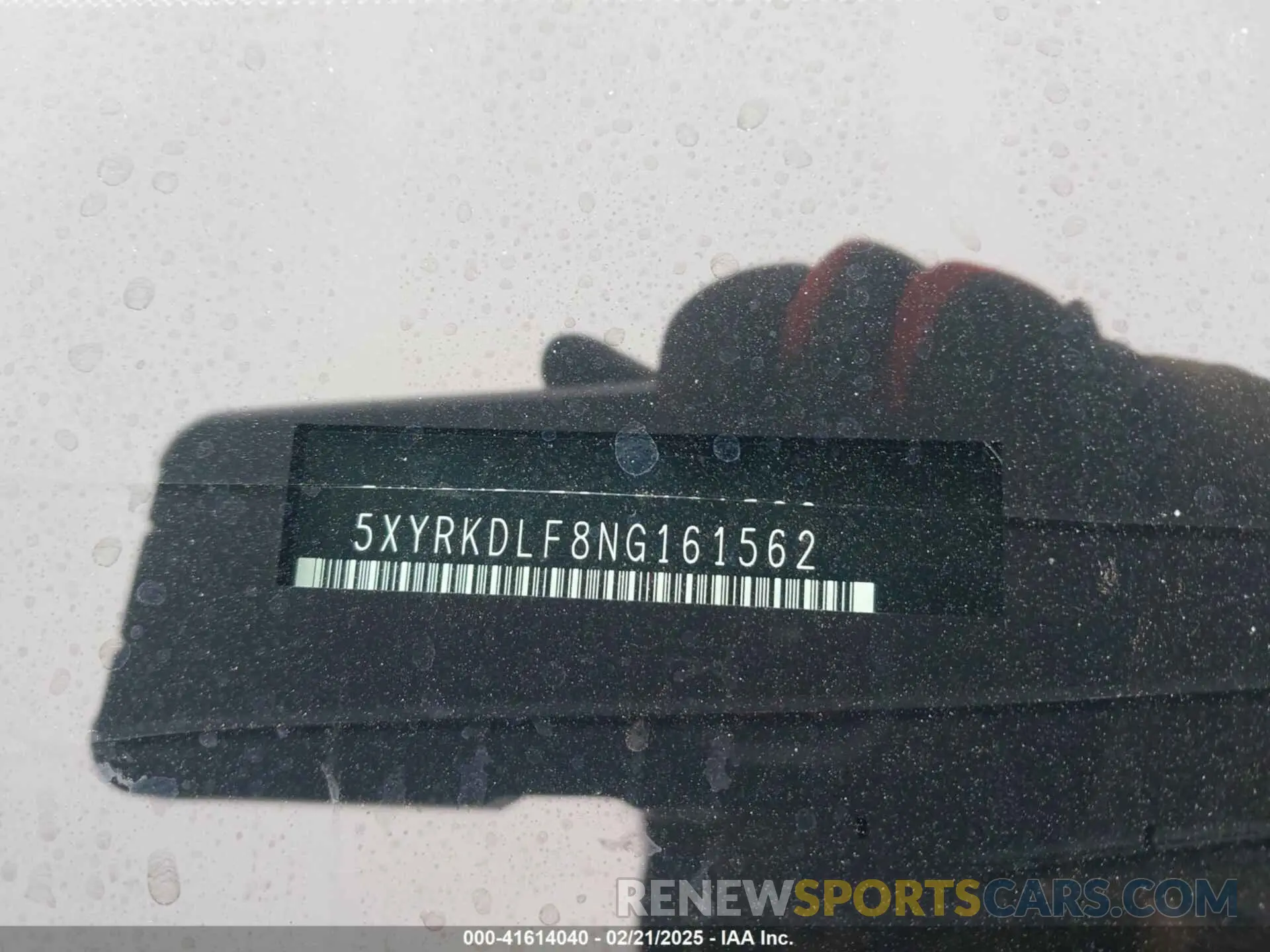 9 fotografías del automóvil dañado 5XYRKDLF8NG161562 KIA SORENTO 2022