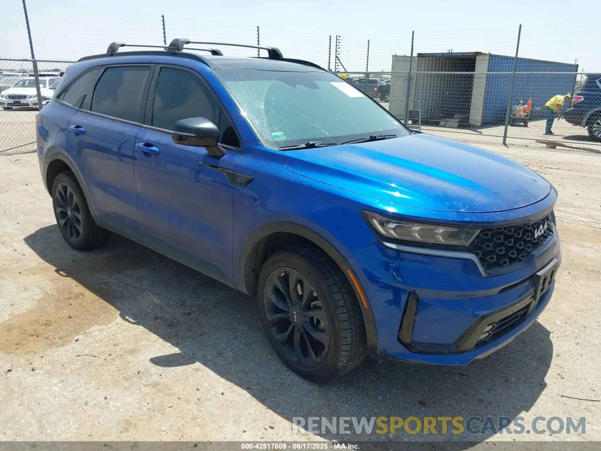 1 fotografías del automóvil dañado 5XYRKDLFXNG117207 KIA SORENTO 2022