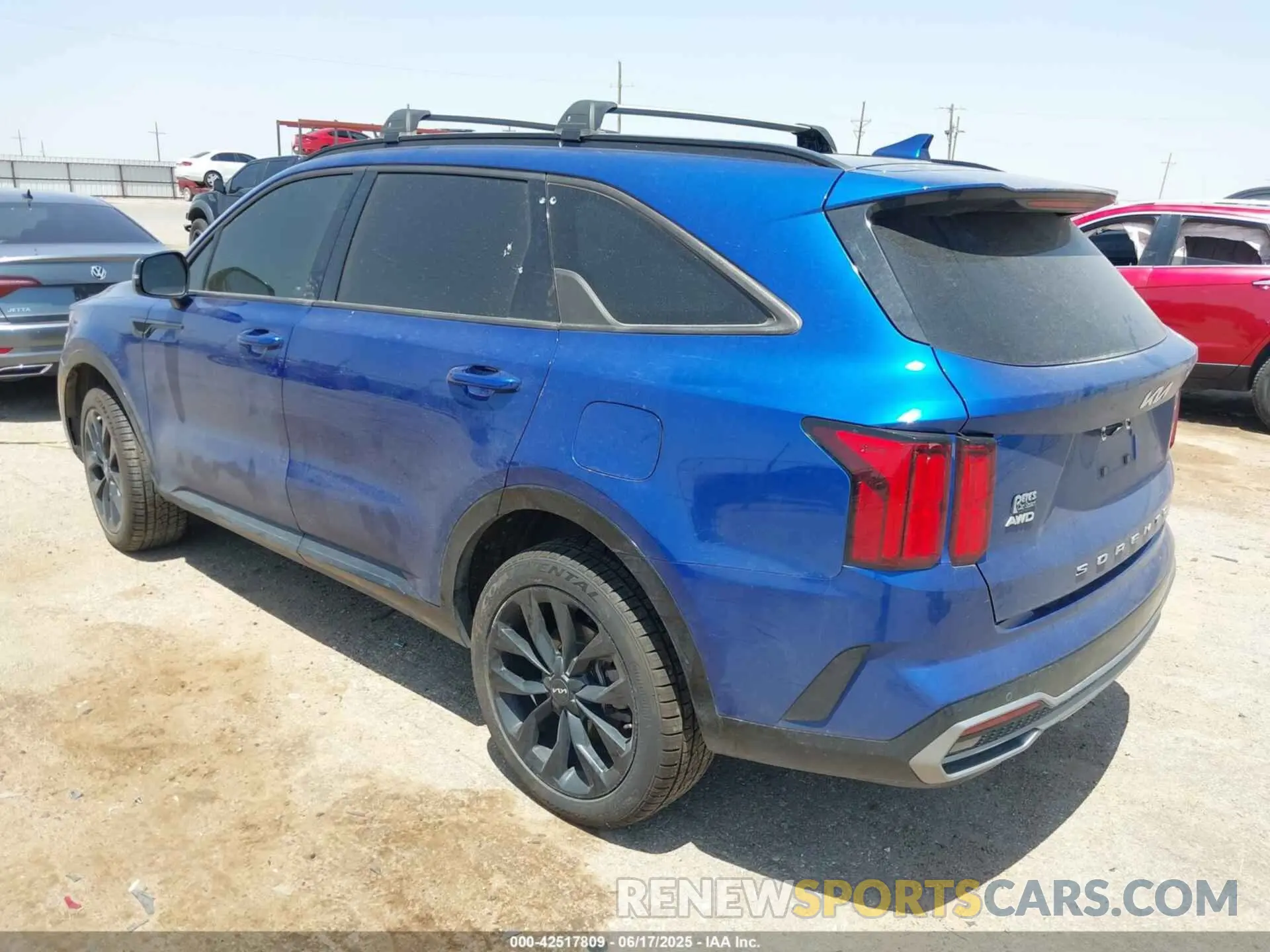 3 fotografías del automóvil dañado 5XYRKDLFXNG117207 KIA SORENTO 2022