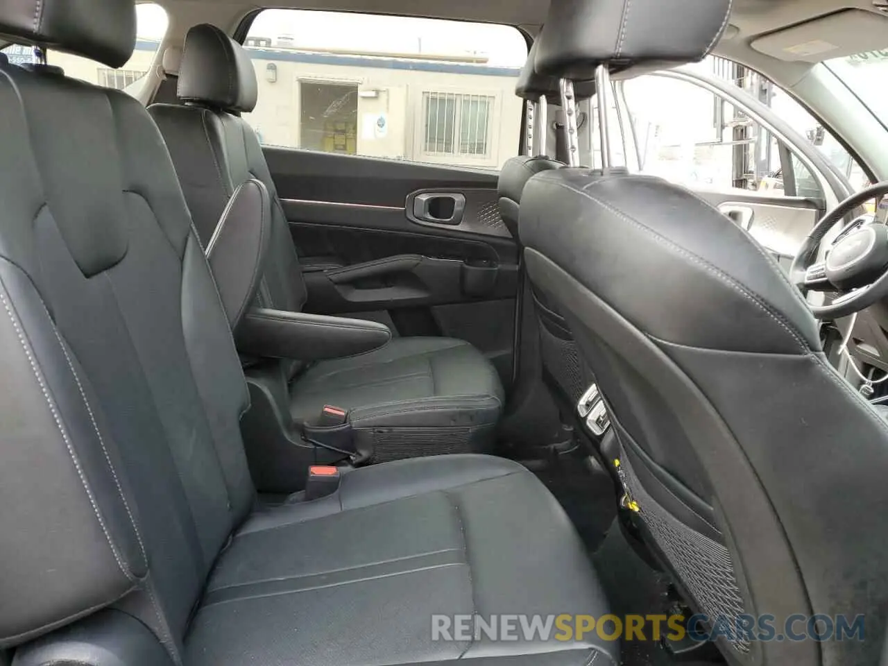 11 fotografías del automóvil dañado 5XYRKDLFXNG121287 KIA SORENTO 2022