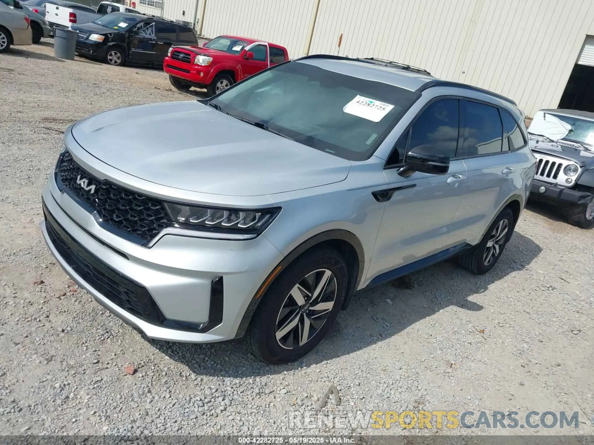 2 fotografías del automóvil dañado 5XYRL4LC0NG087721 KIA SORENTO 2022