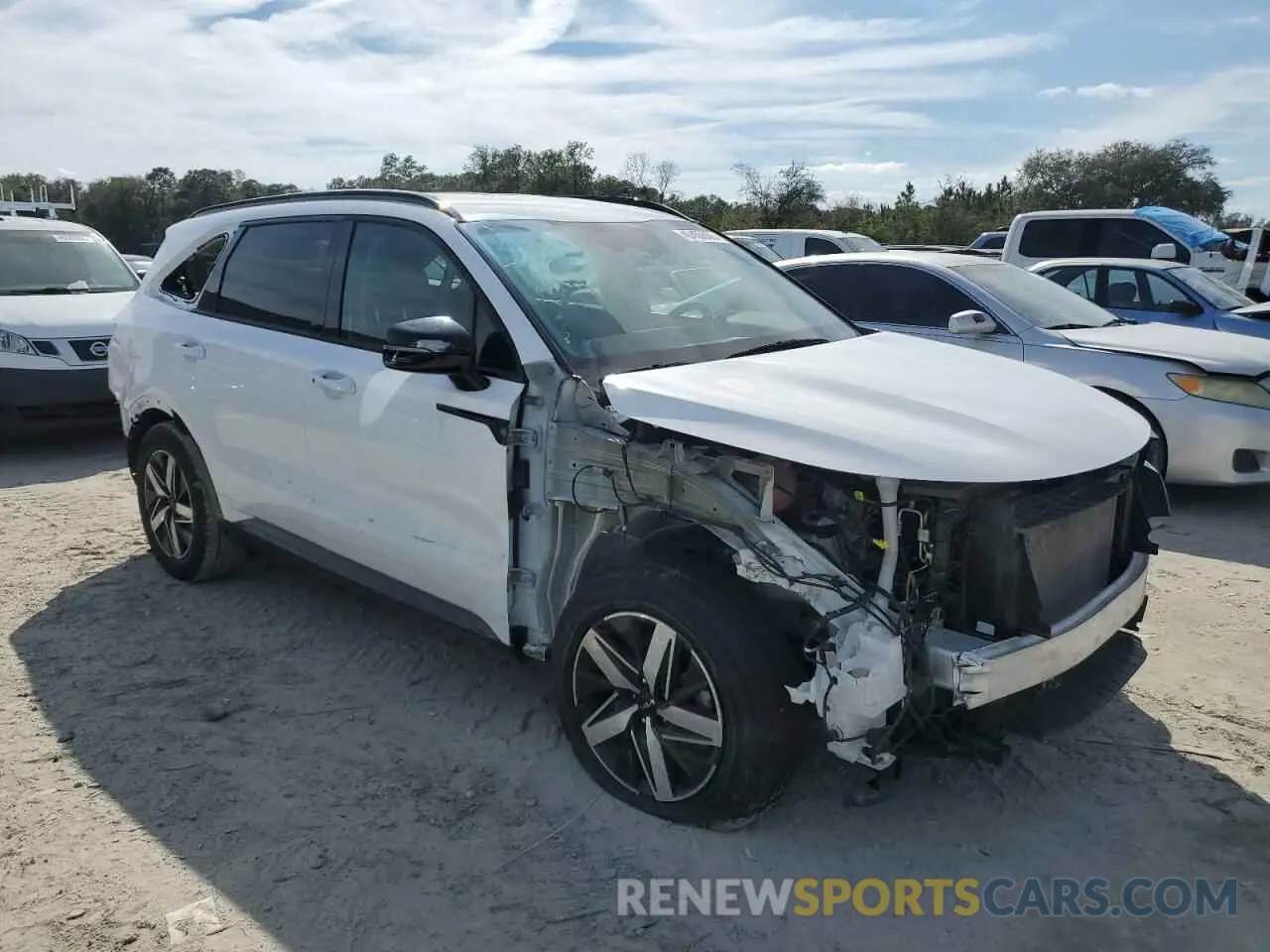 4 fotografías del automóvil dañado 5XYRL4LC1NG128793 KIA SORENTO 2022