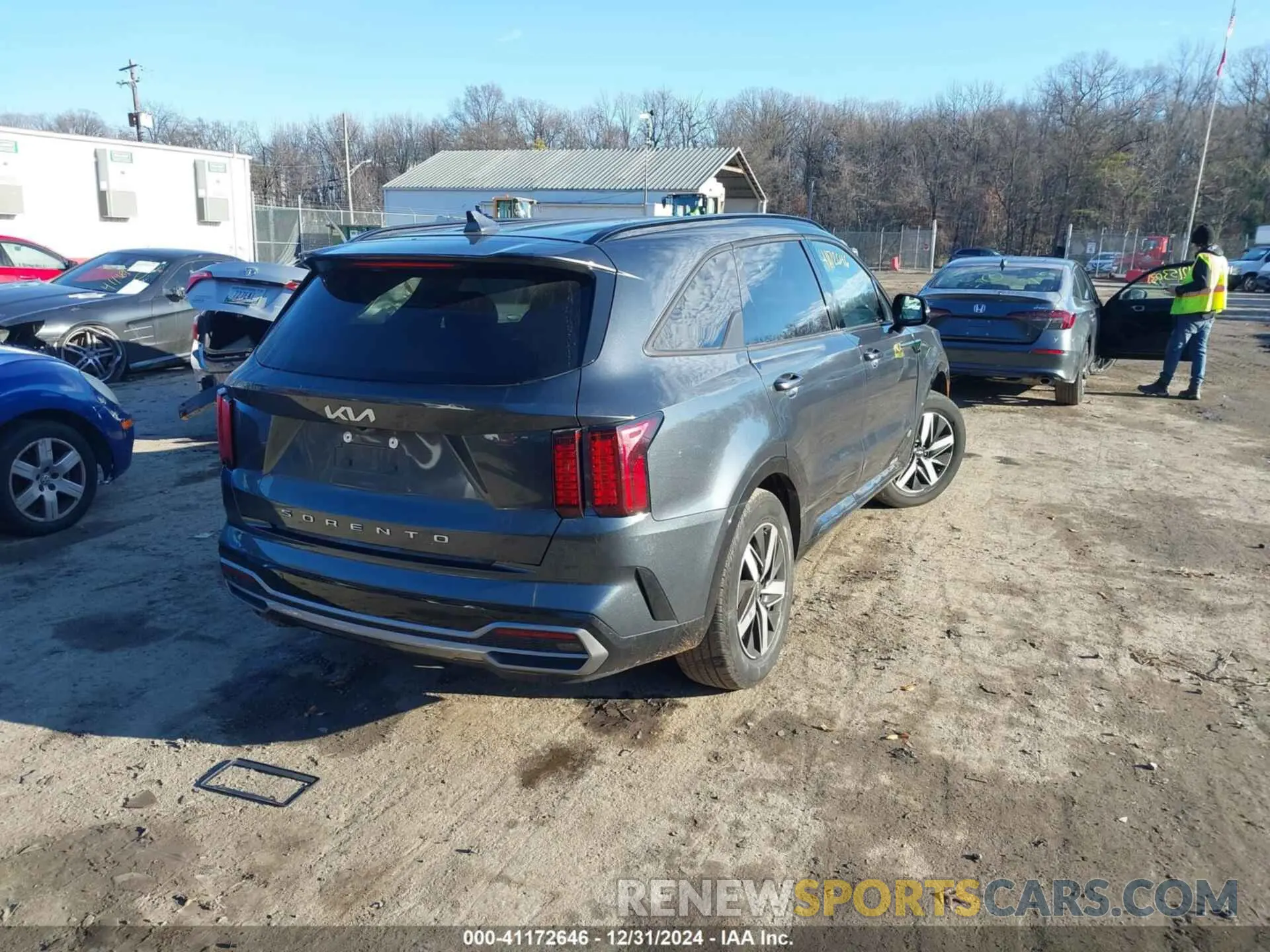 4 fotografías del automóvil dañado 5XYRL4LC3NG122638 KIA SORENTO 2022