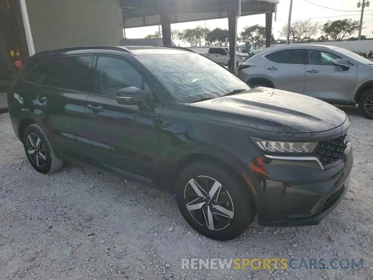 4 fotografías del automóvil dañado 5XYRL4LC4NG124821 KIA SORENTO 2022