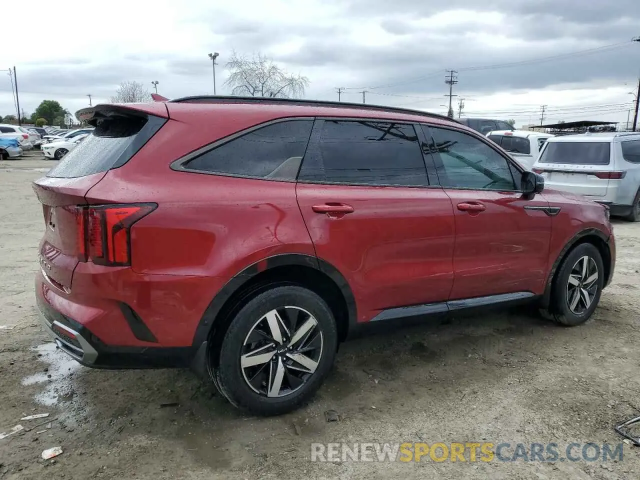 3 fotografías del automóvil dañado 5XYRL4LC6NG129860 KIA SORENTO 2022