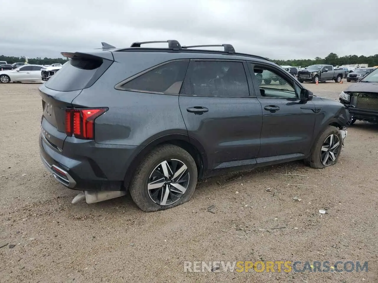 3 fotografías del automóvil dañado 5XYRL4LC8NG156168 KIA SORENTO 2022