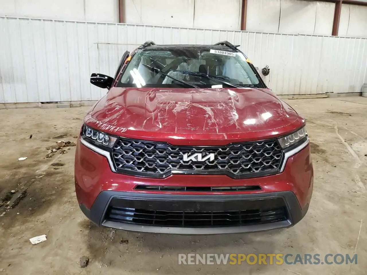 5 fotografías del automóvil dañado 5XYRLDLC1NG085136 KIA SORENTO 2022