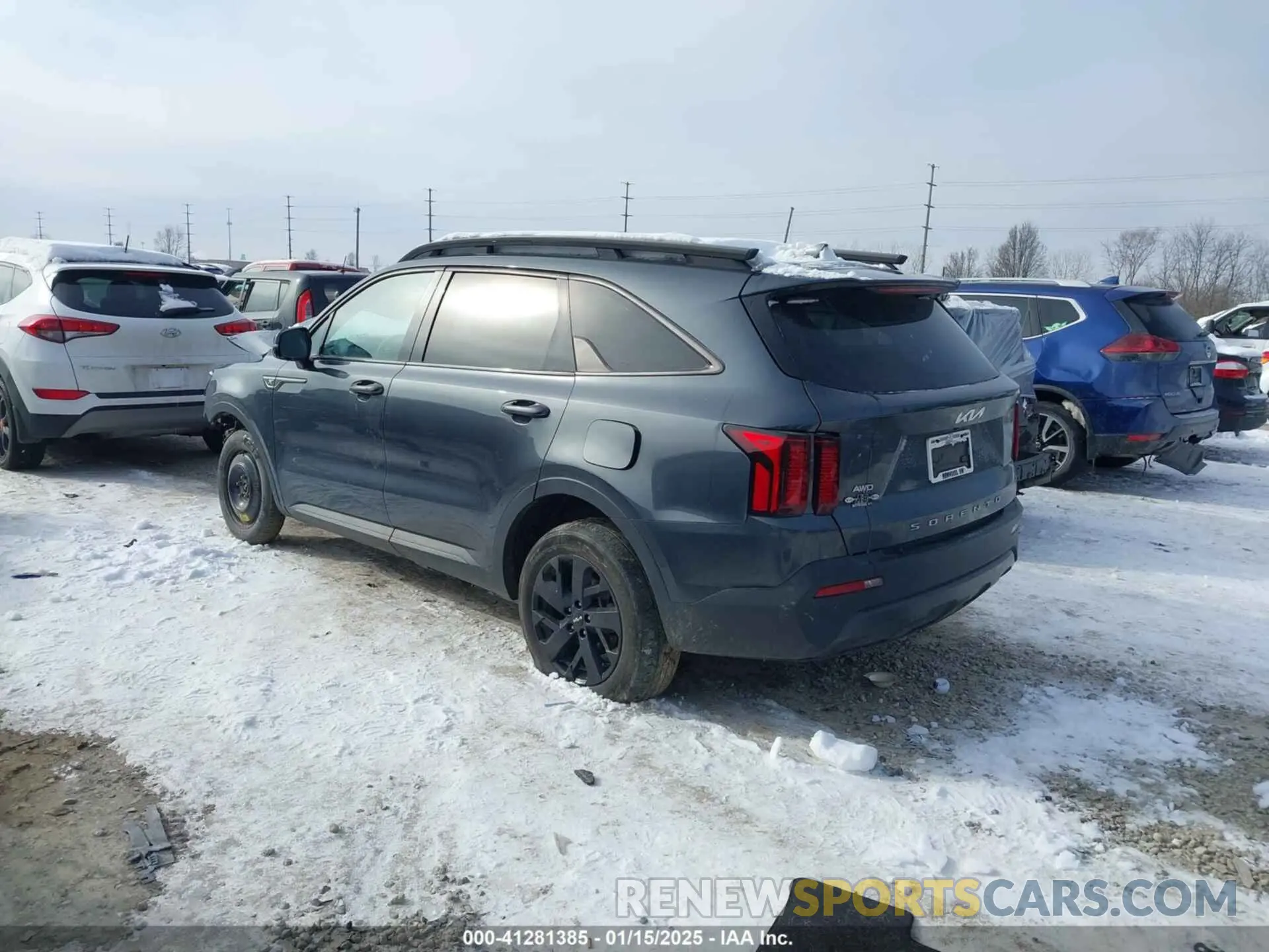 3 fotografías del automóvil dañado 5XYRLDLC2NG157333 KIA SORENTO 2022
