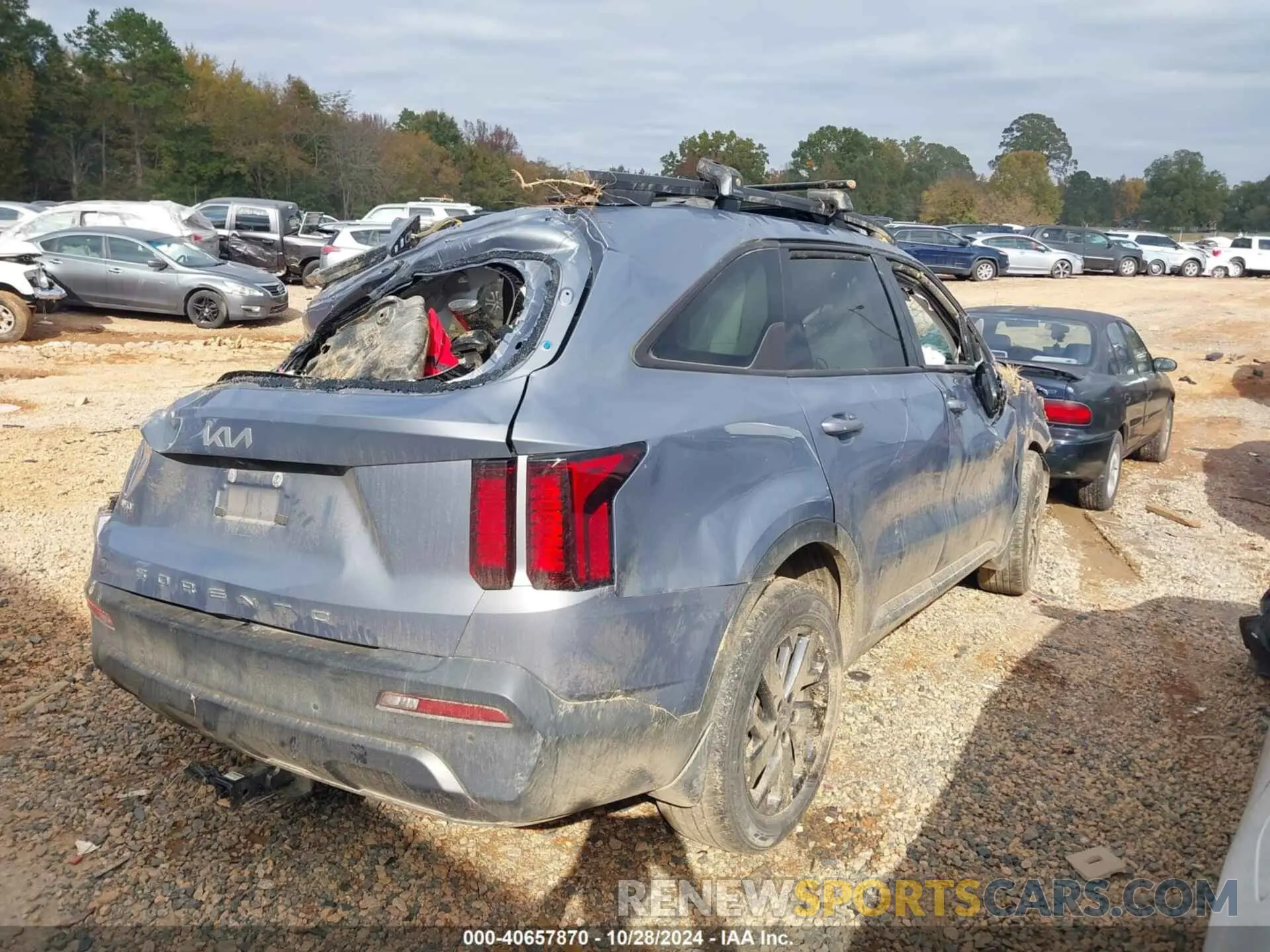 4 fotografías del automóvil dañado 5XYRLDLC7NG142875 KIA SORENTO 2022