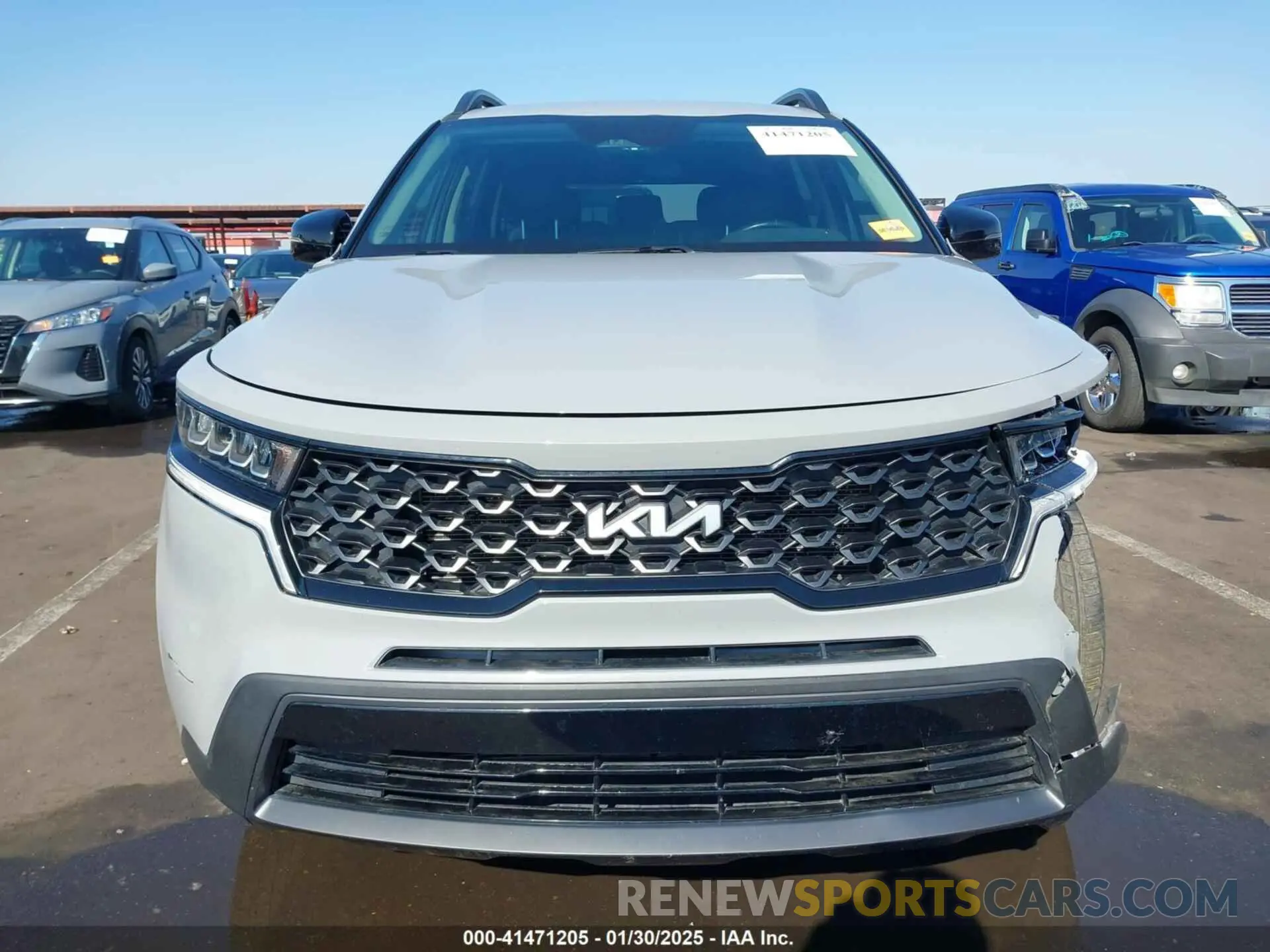 12 fotografías del automóvil dañado 5XYRLDLC8NG097140 KIA SORENTO 2022