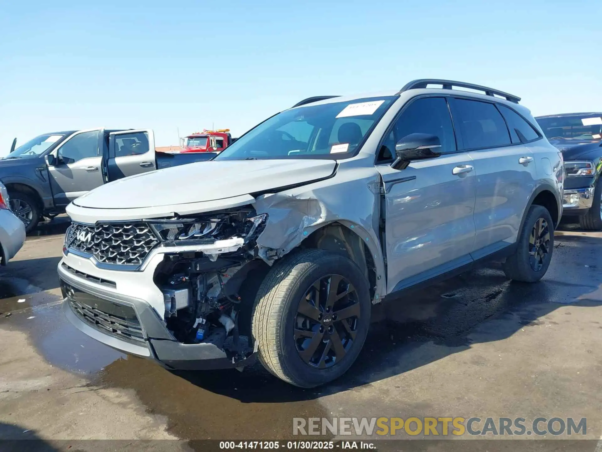 6 fotografías del automóvil dañado 5XYRLDLC8NG097140 KIA SORENTO 2022