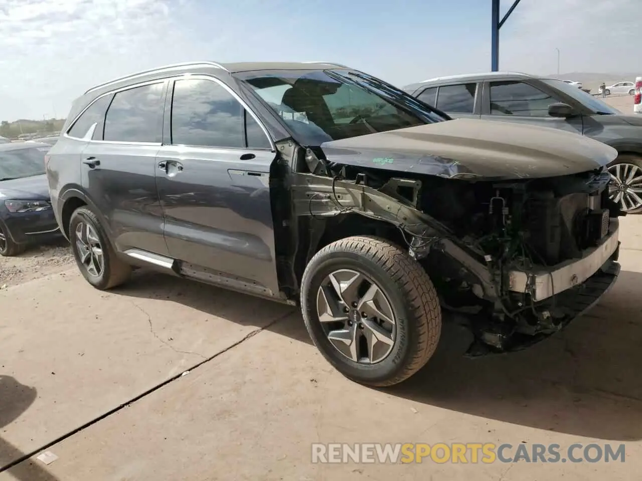 4 fotografías del automóvil dañado KNDRG4LG1N5098940 KIA SORENTO 2022