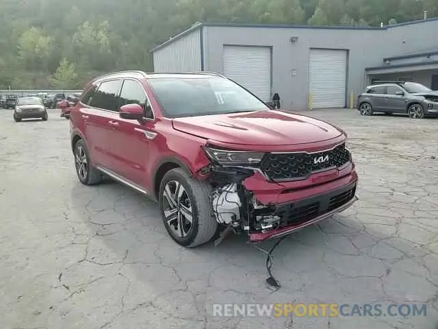 12 fotografías del automóvil dañado KNDRJDLH2N5089836 KIA SORENTO 2022