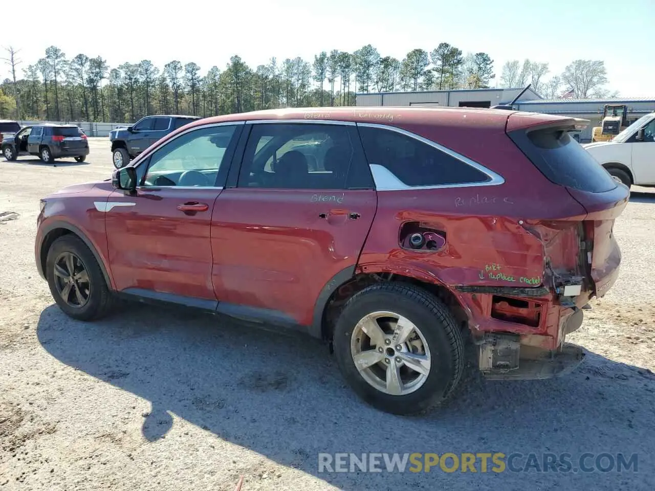 2 fotografías del automóvil dañado 5XYRG4LC5PG197607 KIA SORENTO 2023
