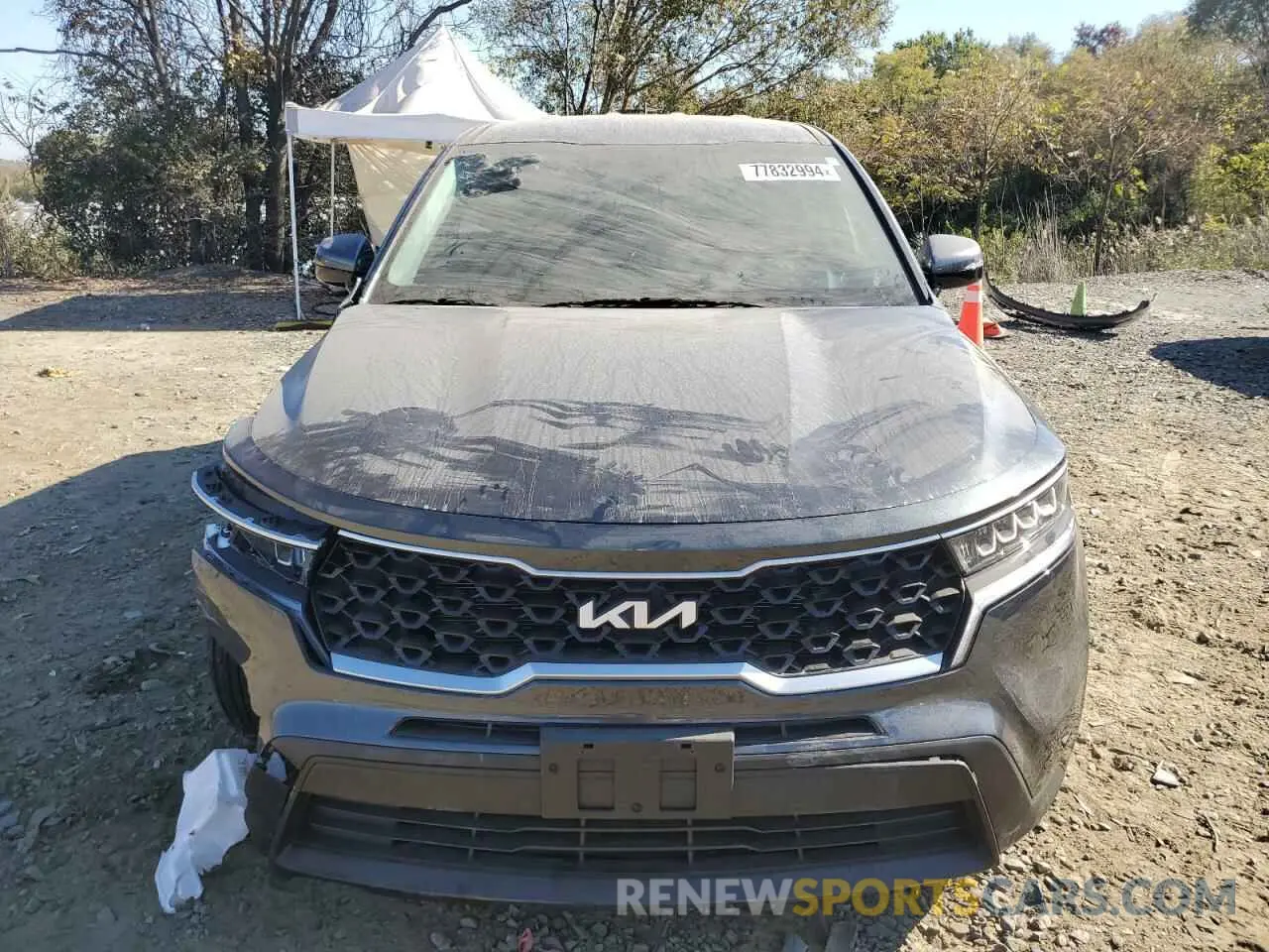 5 fotografías del automóvil dañado 5XYRGDLC8PG230051 KIA SORENTO 2023