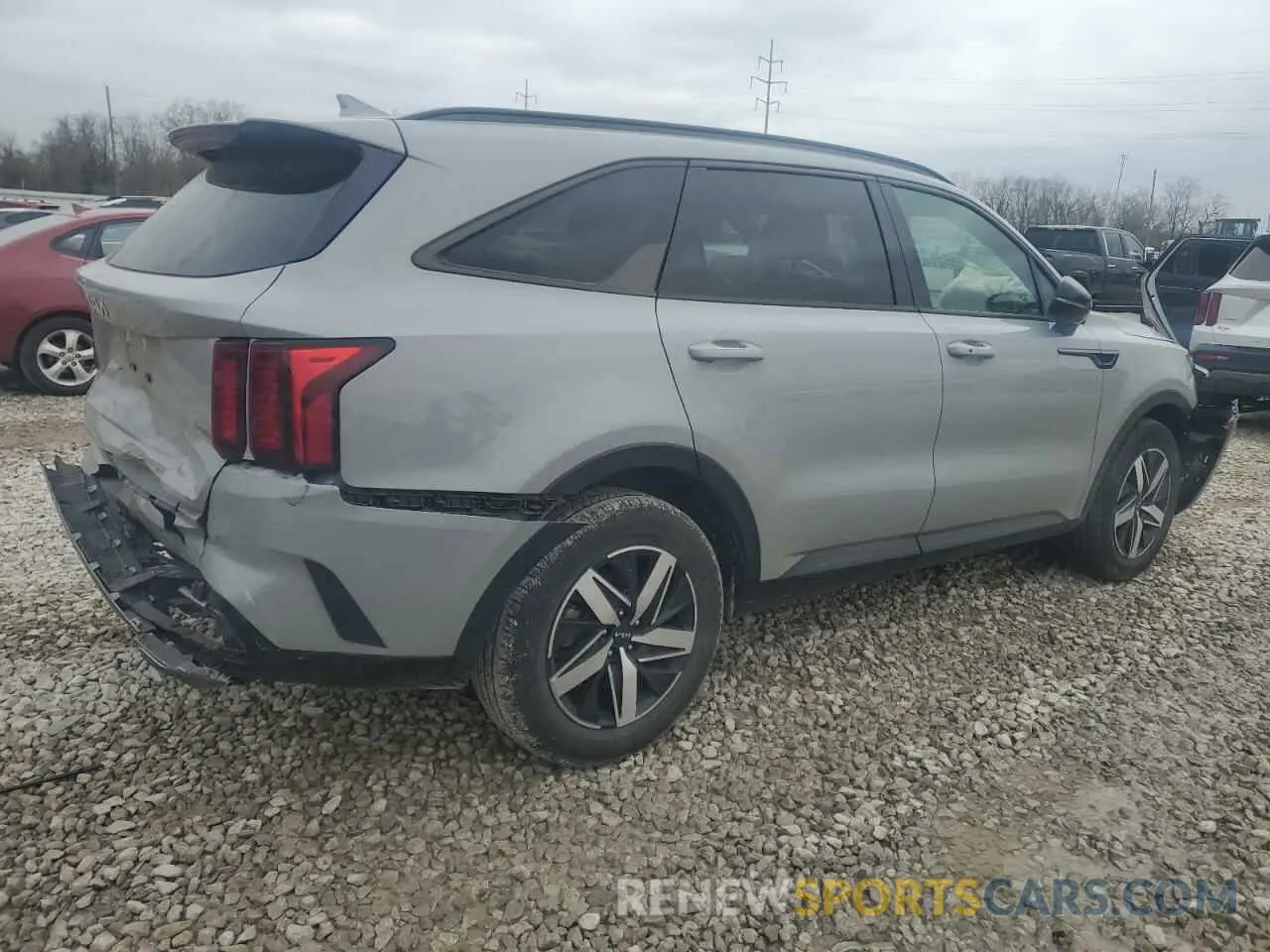 3 fotografías del automóvil dañado 5XYRH4LF5PG202442 KIA SORENTO 2023