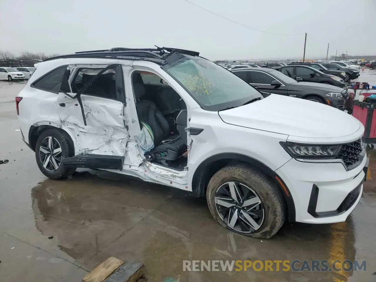 4 fotografías del automóvil dañado 5XYRH4LF5PG240060 KIA SORENTO 2023