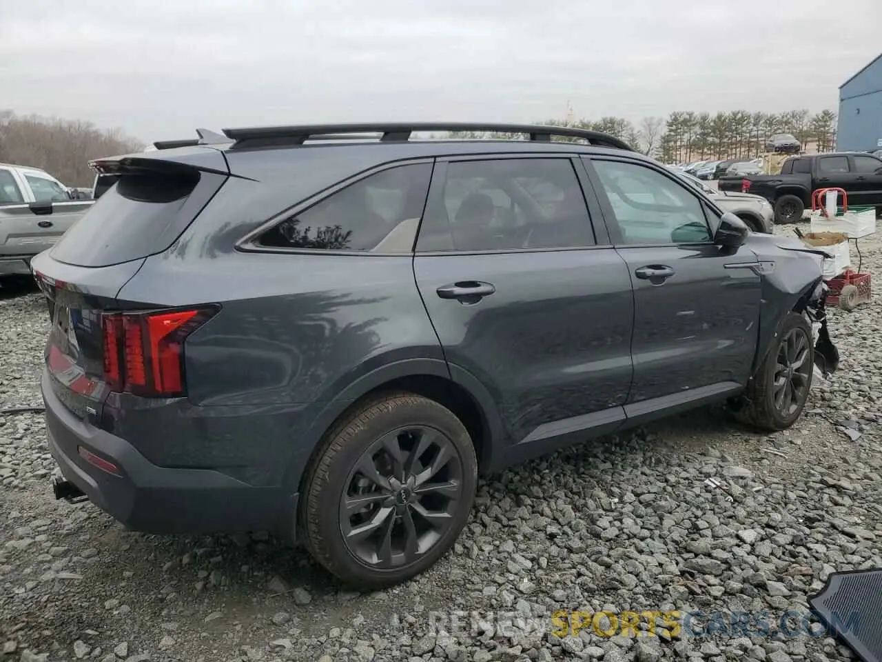 3 fotografías del automóvil dañado 5XYRHDLF9PG248811 KIA SORENTO 2023
