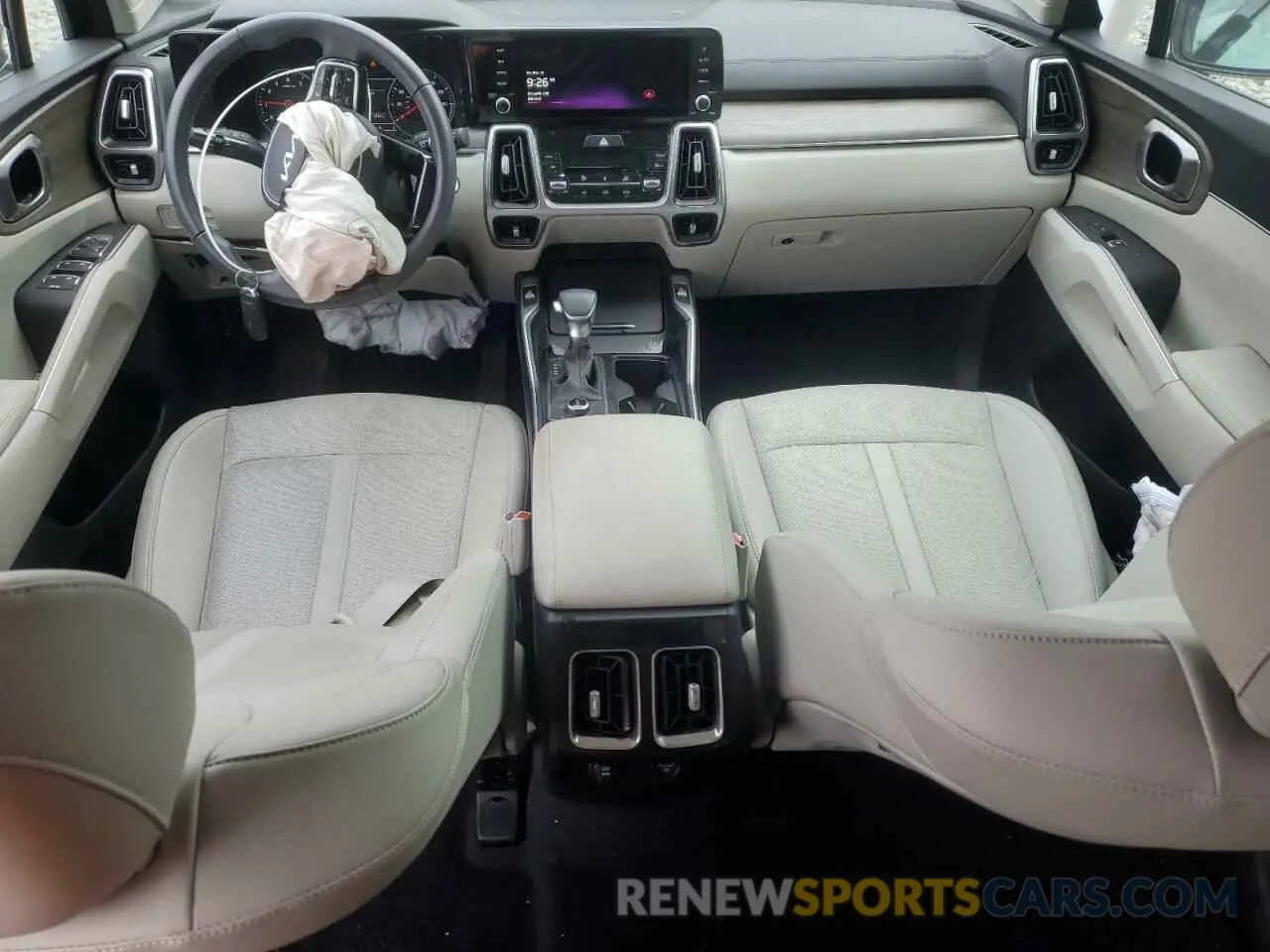 8 fotografías del automóvil dañado 5XYRHDLF9PG248811 KIA SORENTO 2023