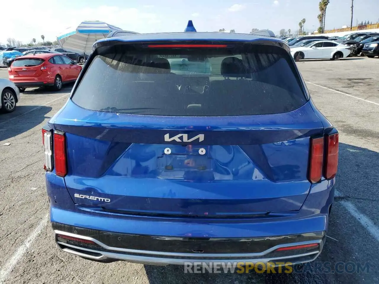 6 fotografías del automóvil dañado 5XYRK4LF2PG164170 KIA SORENTO 2023