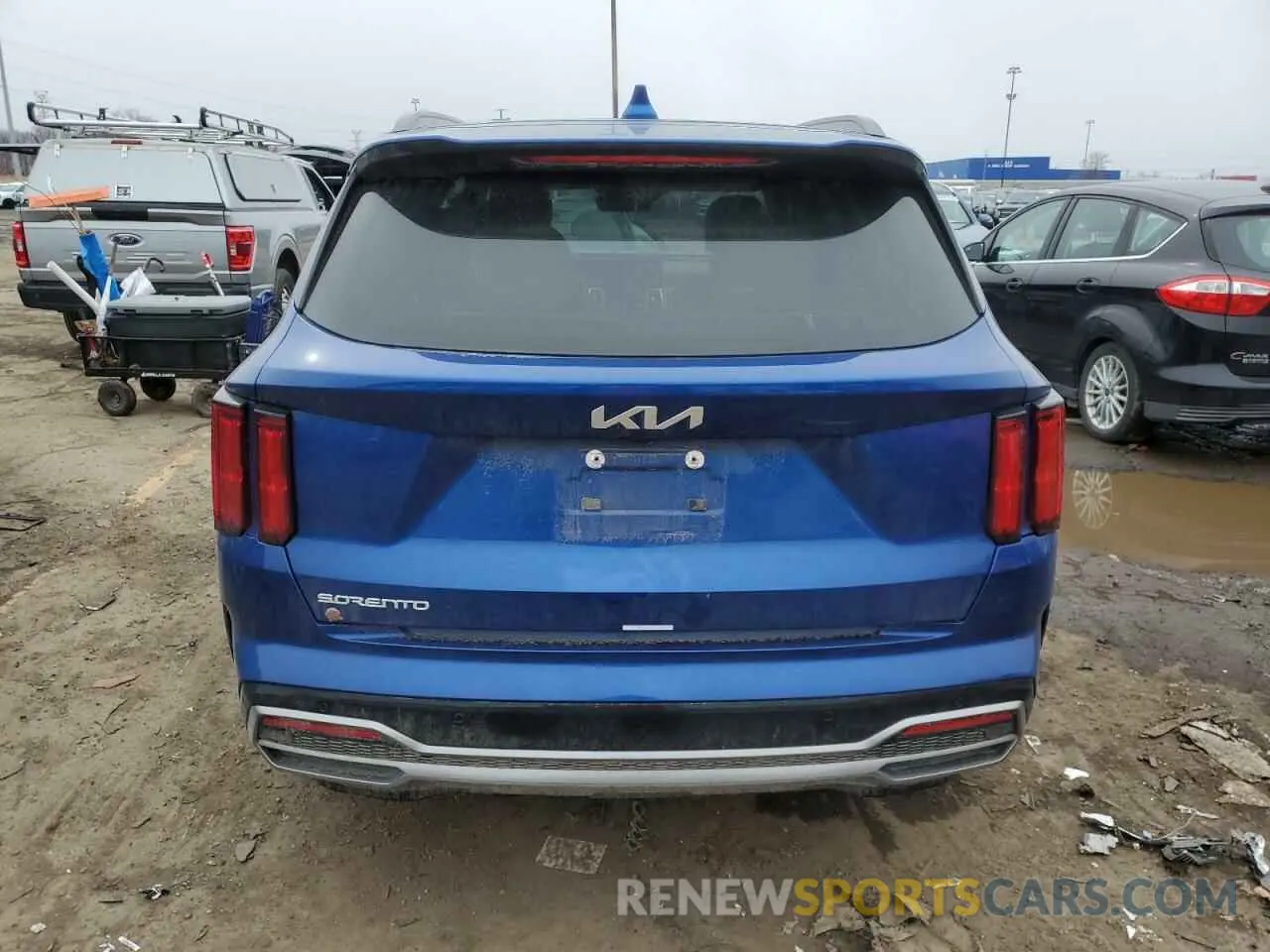 6 fotografías del automóvil dañado 5XYRK4LF7PG172345 KIA SORENTO 2023