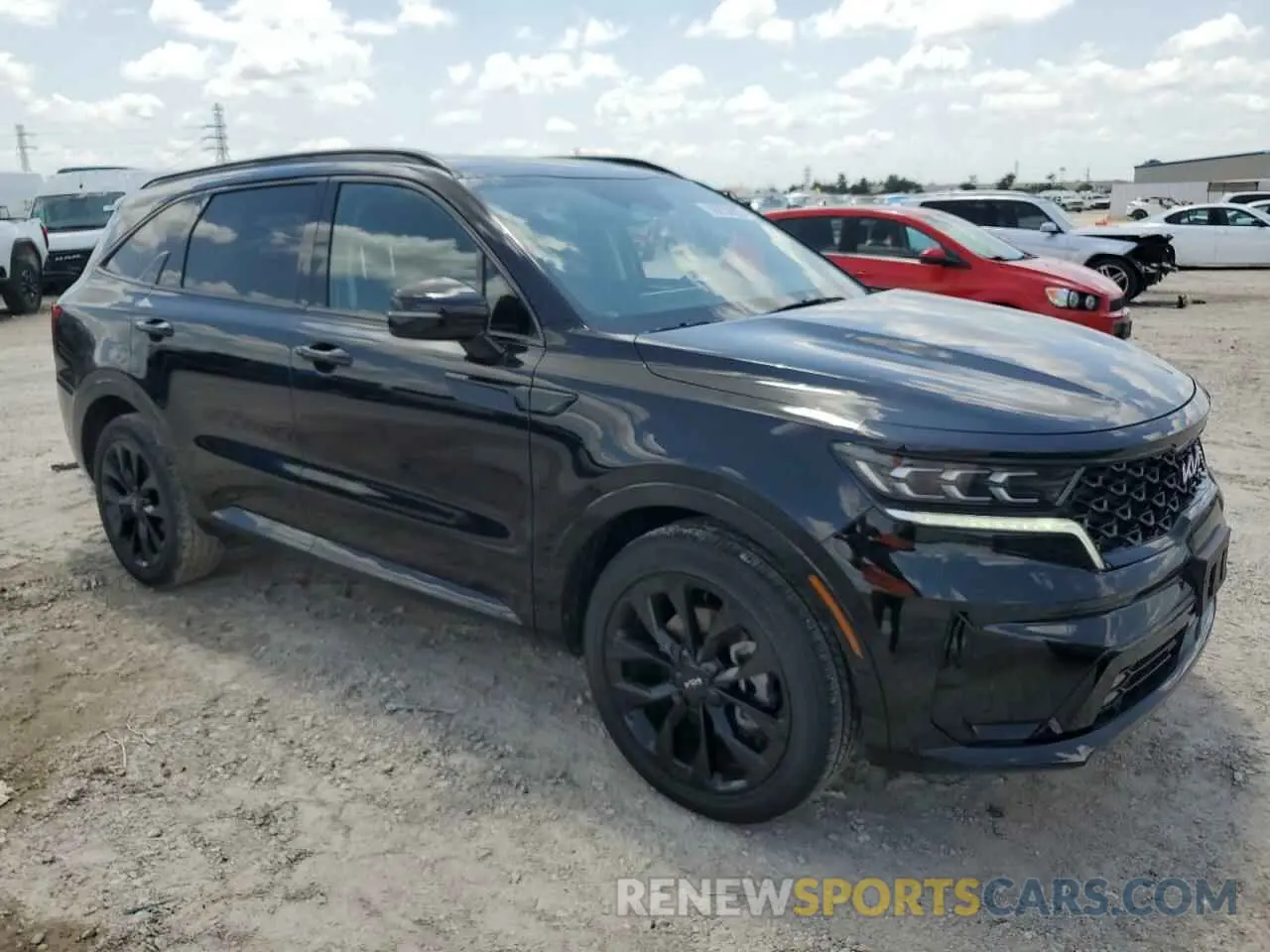 4 fotografías del automóvil dañado 5XYRK4LF7PG190506 KIA SORENTO 2023